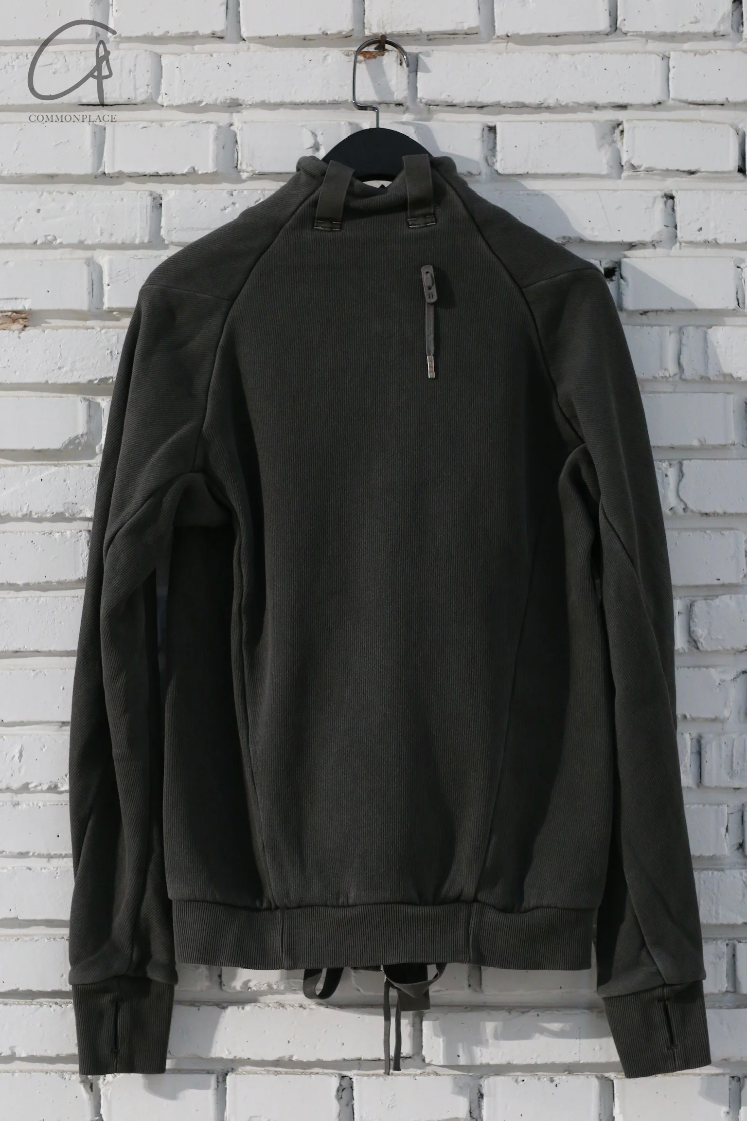 Boris Bidjan Saberi 24 autumn and winter zipper jacket Spanish handmade ZIPPER1.1-FTT00008-DARK GREY - Image 5