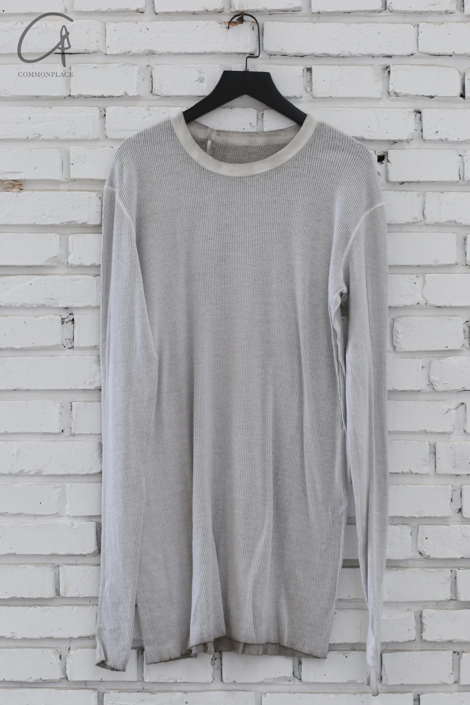 Boris Bidjan Saberi 24 Autumn Winter Long Sleeve Round Neck T-shirt LS1.5RF-FCX00010-F.LIGHTGREY FADED LIGHTGREY