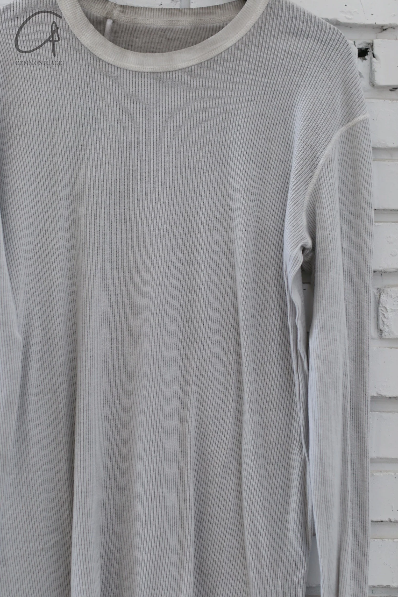 Boris Bidjan Saberi 24 Autumn Winter Long Sleeve Round Neck T-shirt LS1.5RF-FCX00010-F.LIGHTGREY FADED LIGHTGREY - Image 3