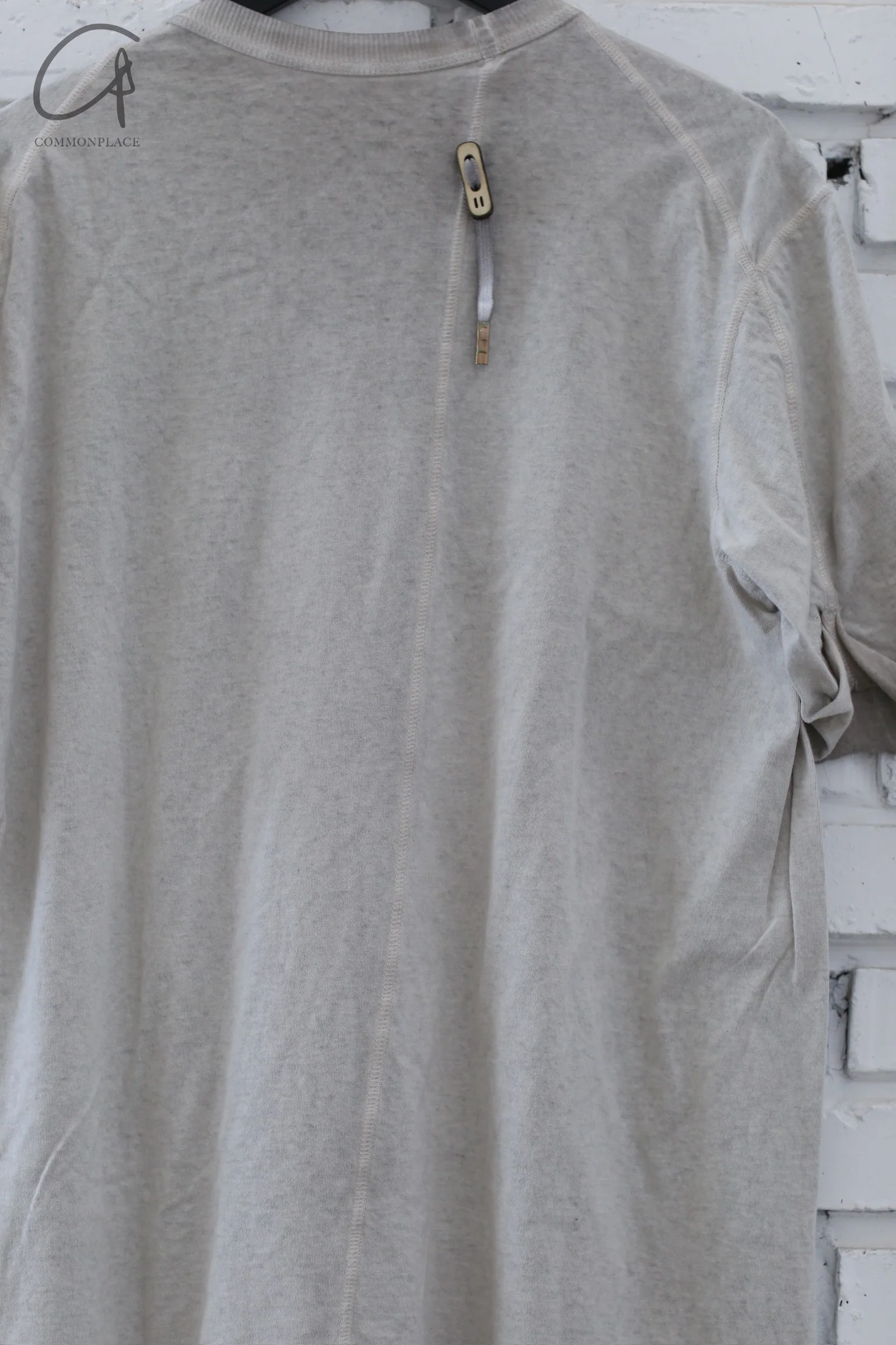 Boris Bidjan Saberi 24 Autumn/Winter Rolled Short Sleeve T-shirt TS CLASSIC1.RF-F035-F.LIGHTGREY FADED LIGHTGREY - Image 4