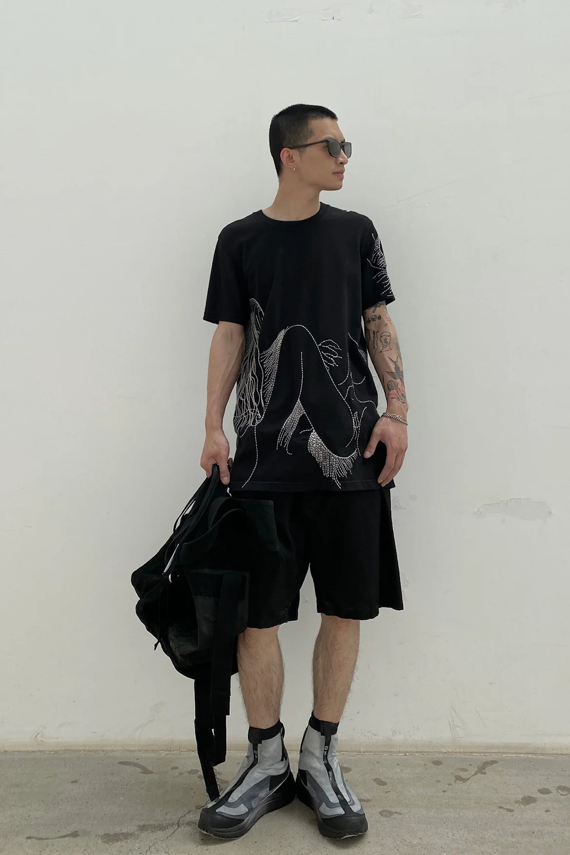 BORIS BIDJAN SABERI BLACK BACKPACK TOTE BAG1 F1406B+FMM20036 - Image 18