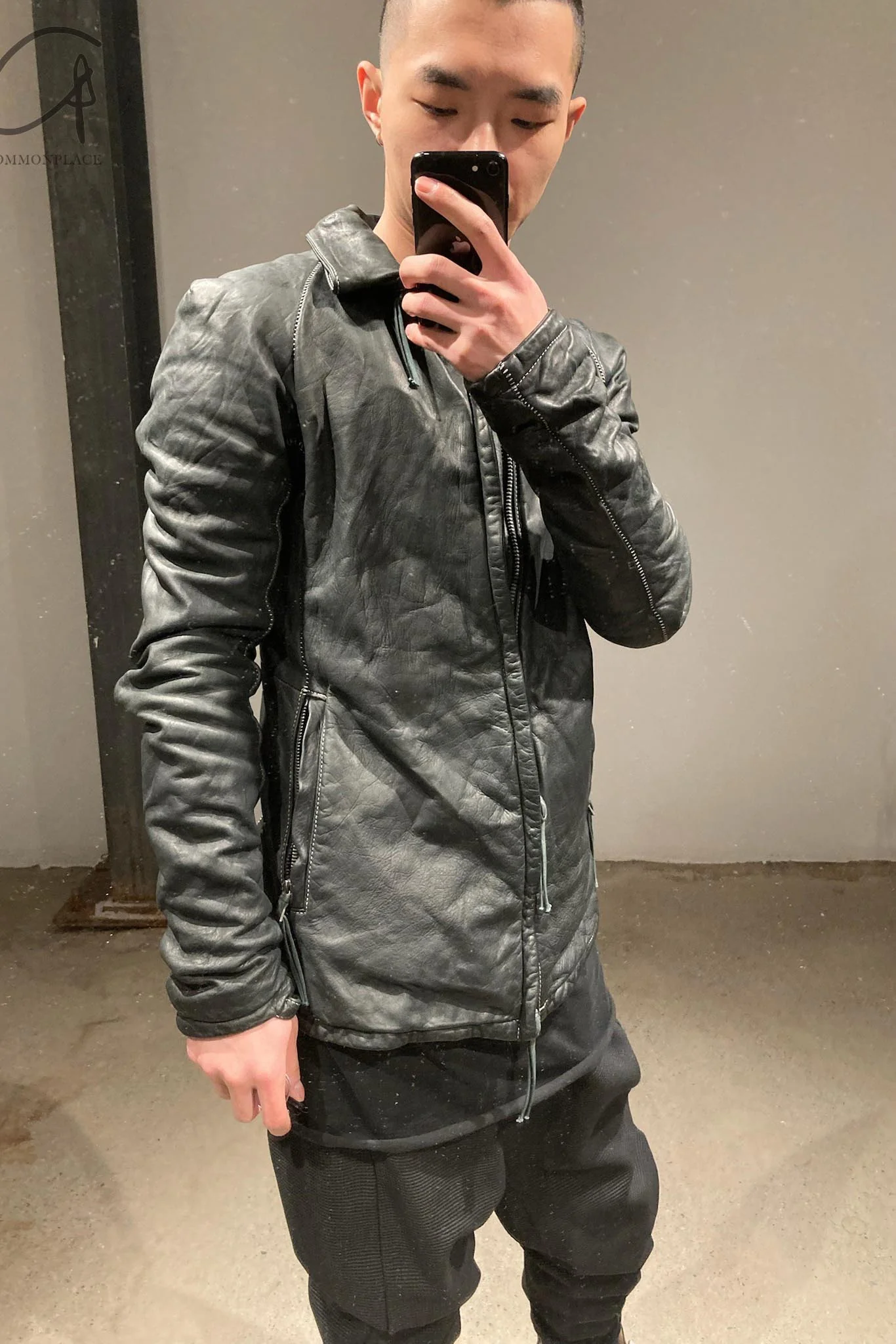 BORIS BIDJAN SABERI Black Horse Leather Jacket J2.1 FMM20020 - Image 13