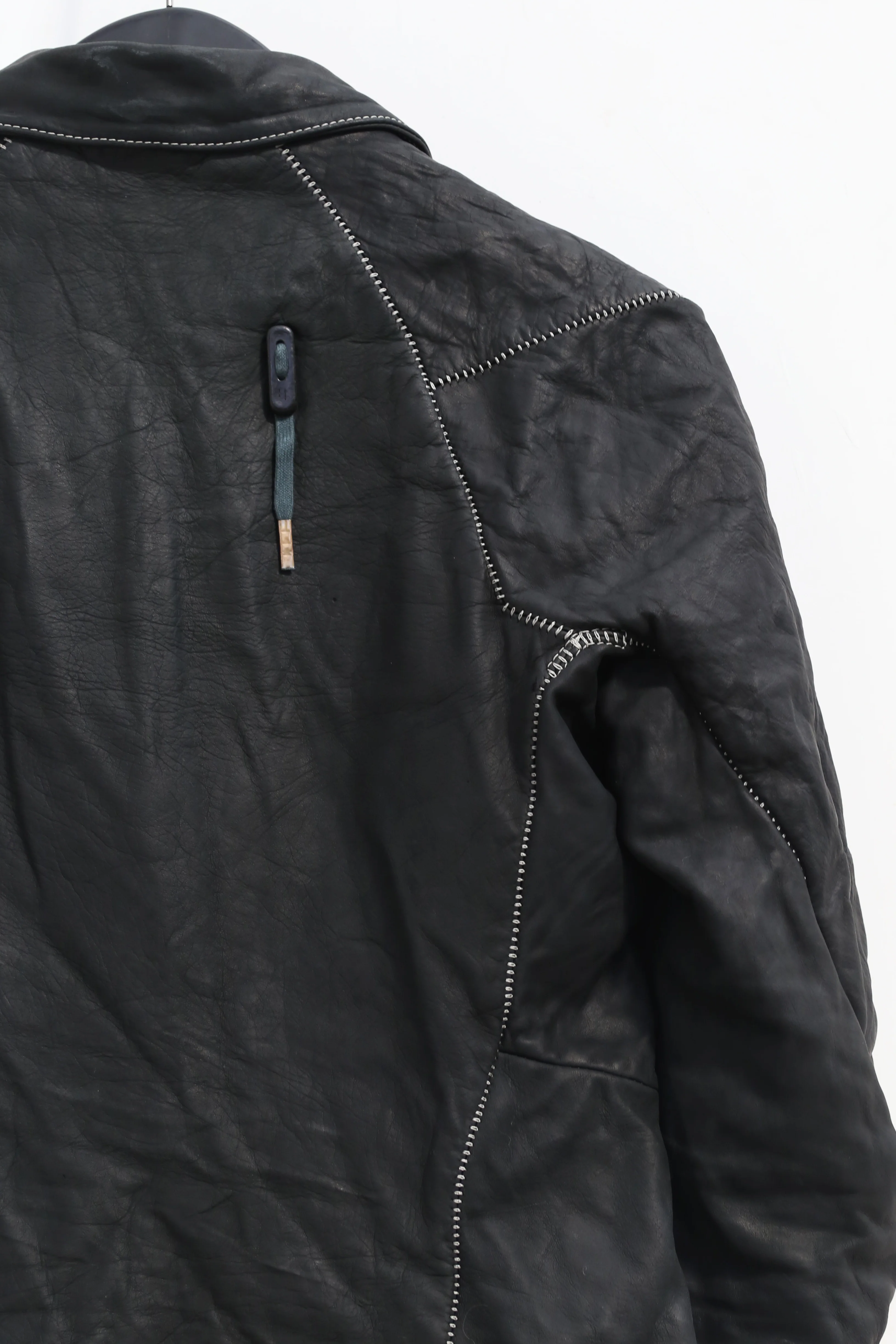 BORIS BIDJAN SABERI Black Horse Leather Jacket J2.1 FMM20020 - Image 4