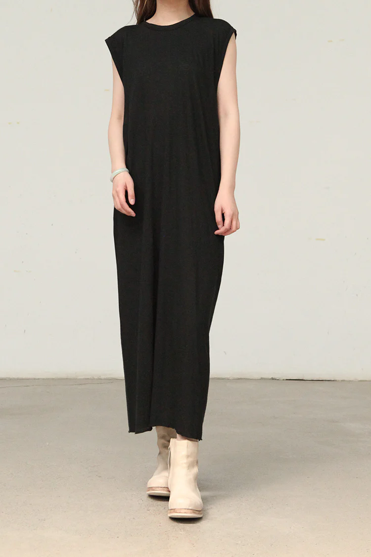 BORIS BIDJAN SABERI Black Sleeveless Dress ONE PIECE DRESS4 FTT00001 (WDRESS4 F035) - Image 4