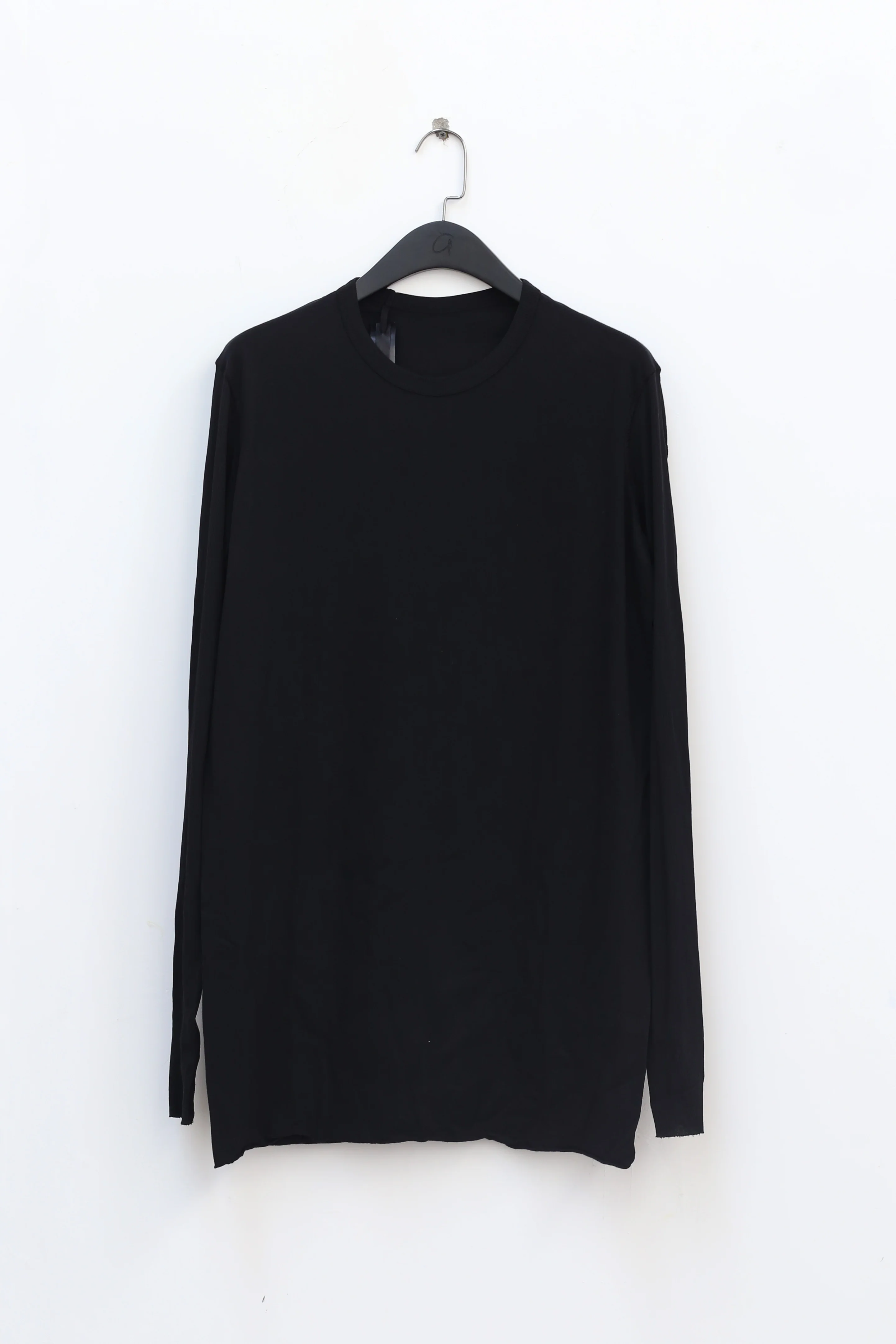 BORIS BIDJAN SABERI Black T-shirt LS1 RF F035+FTJ00001