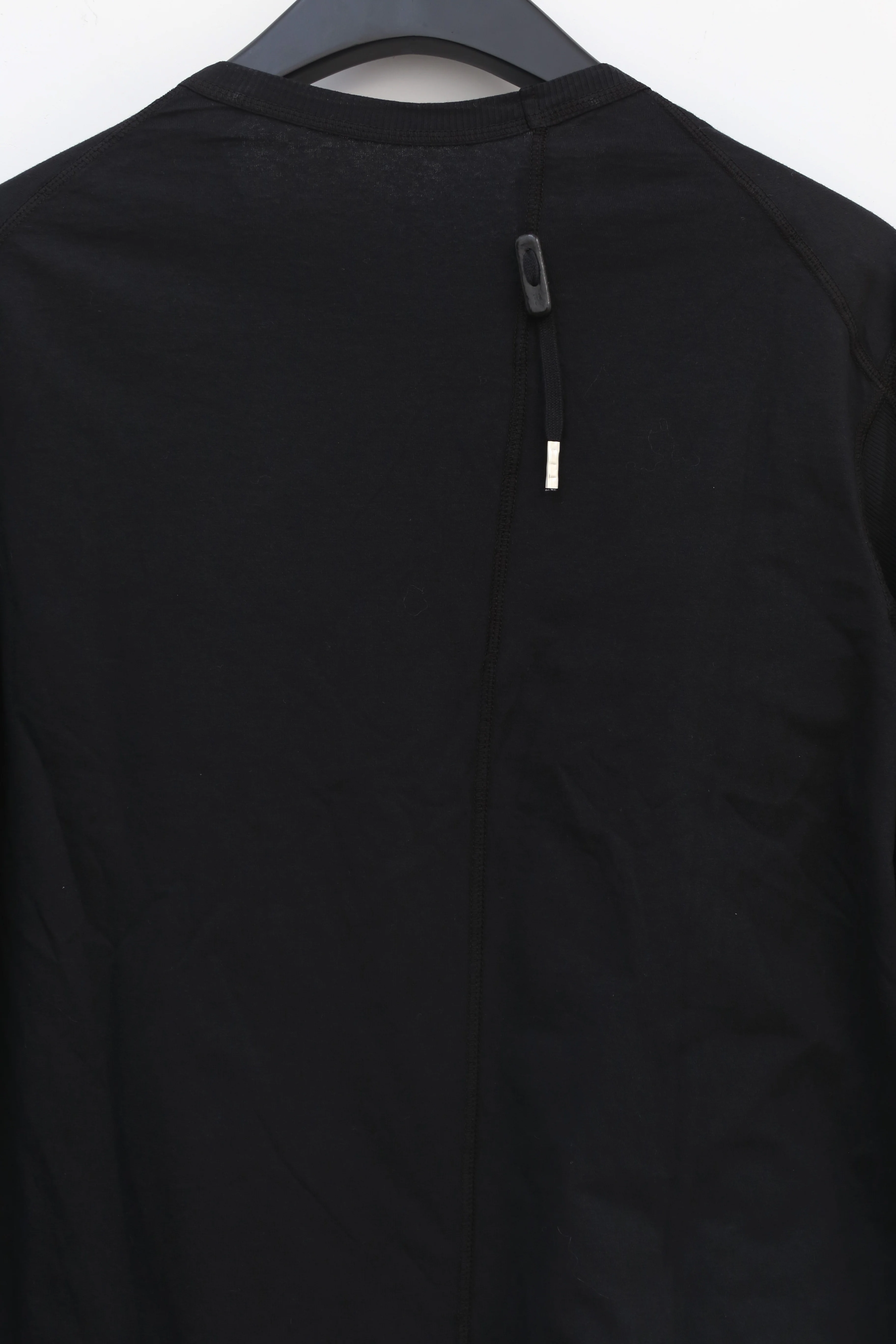 BORIS BIDJAN SABERI Black T-shirt LS1 RF F035+FTJ00001 - Image 3