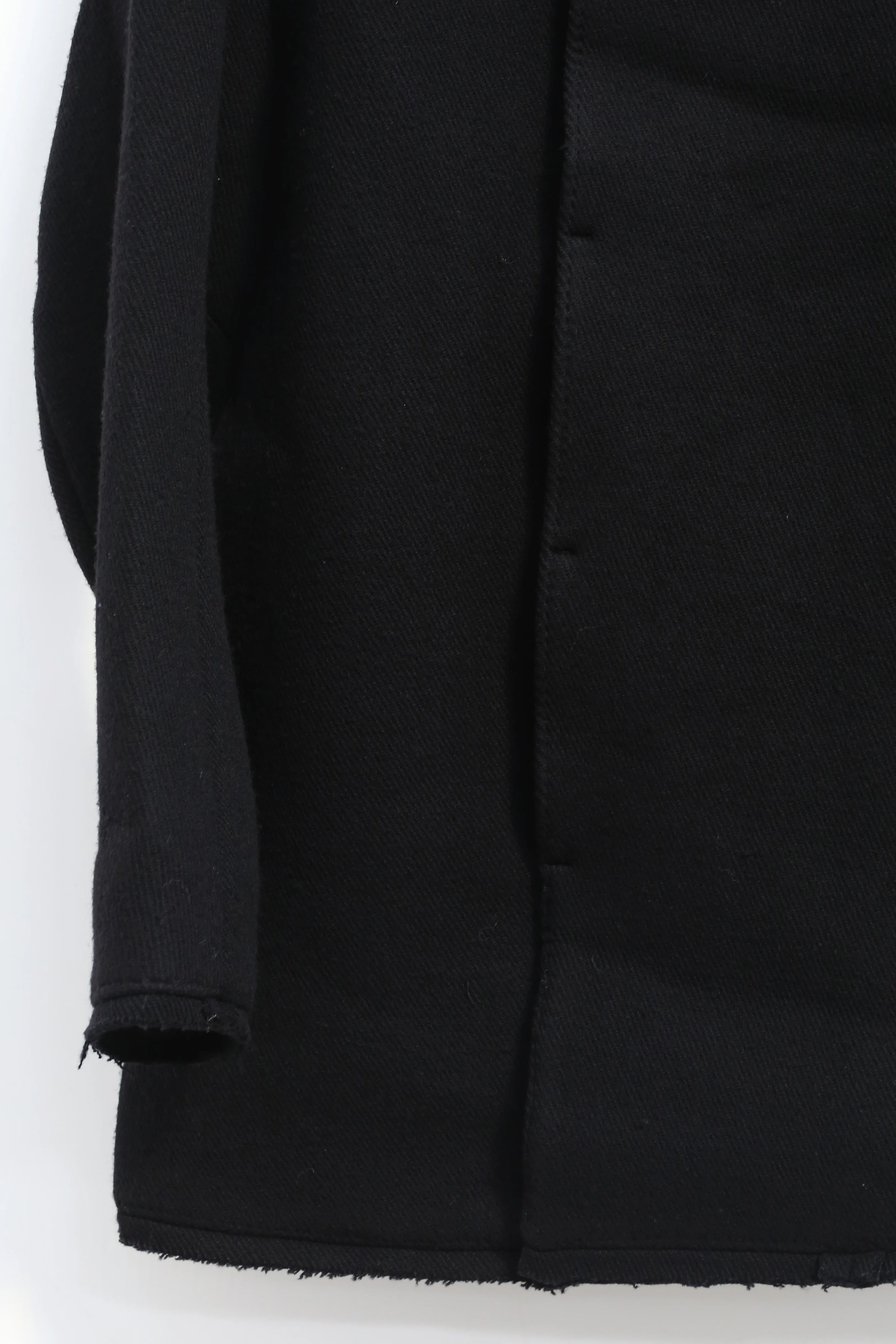 BORIS BIDJAN SABERI BLACK WOOL COAT COAT SHORT1 F19203 PBBS17 - Image 5