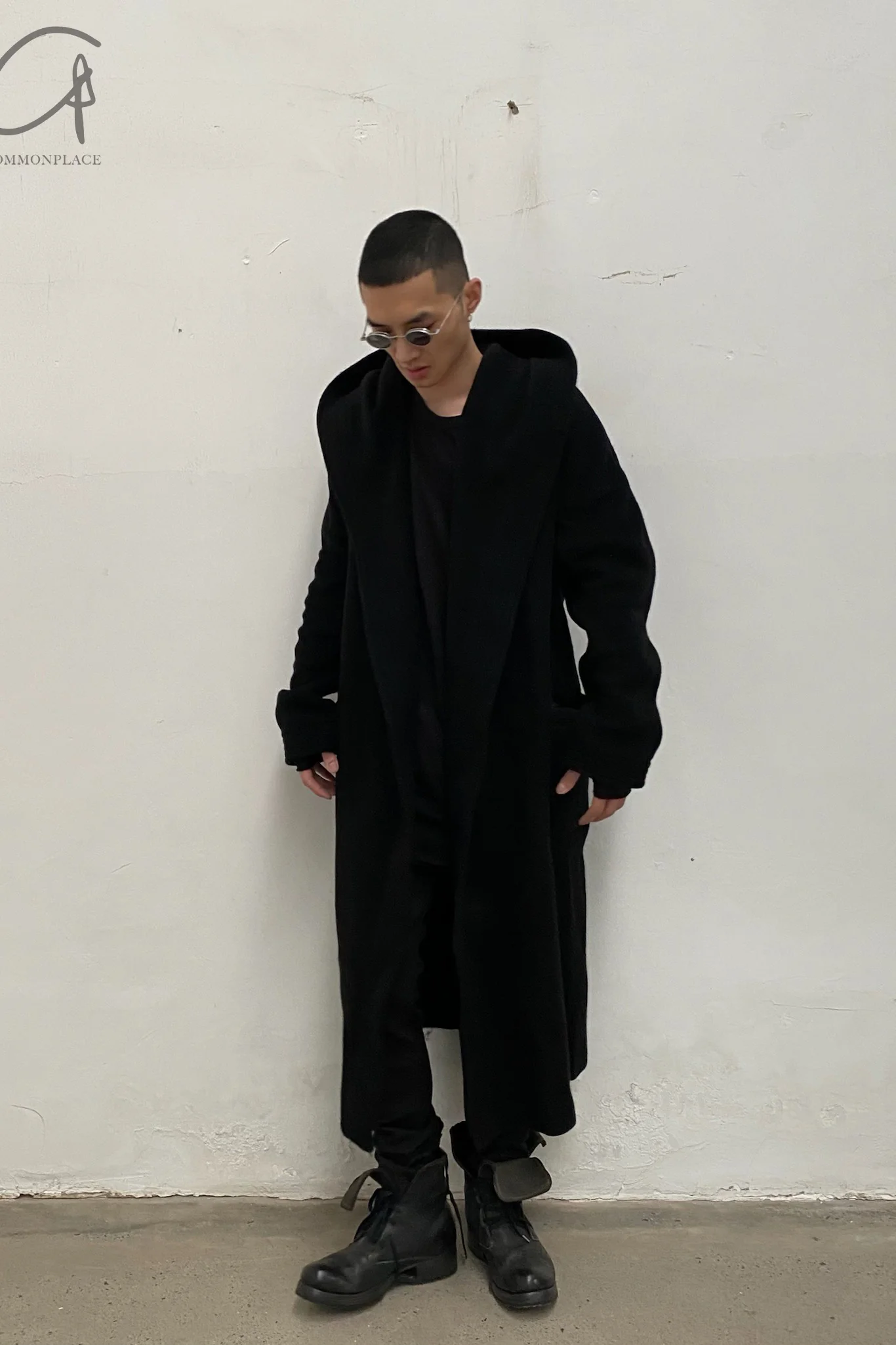 BORIS BIDJAN Saberi cashmere jacket AW22 Robe Coat1 FME10003 Black - Image 10