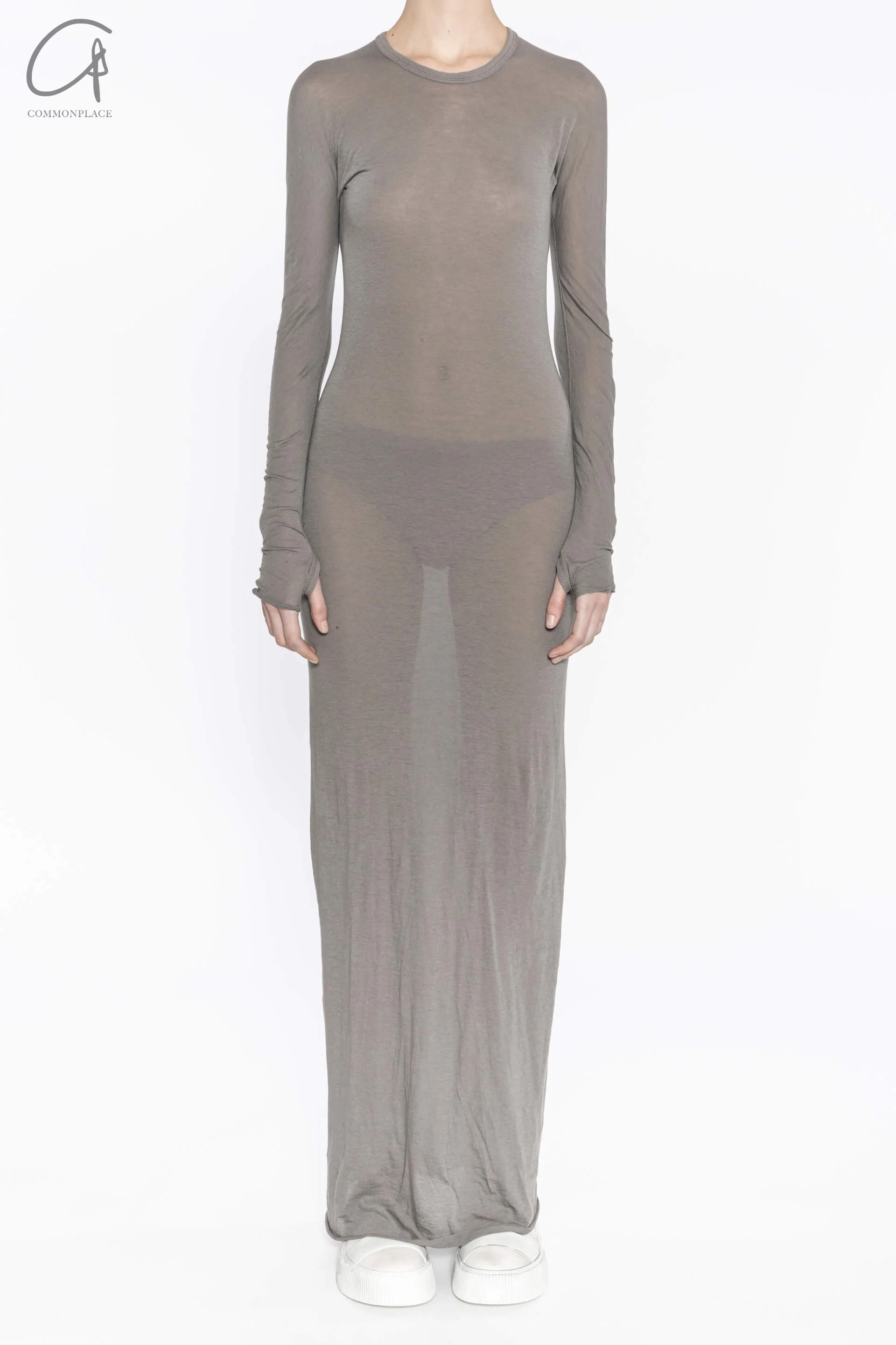 Boris Bidjan Saberi WDRESS2 Series Long Dress Series WDRESS2FTT00001-TANHUI Carbon Gray