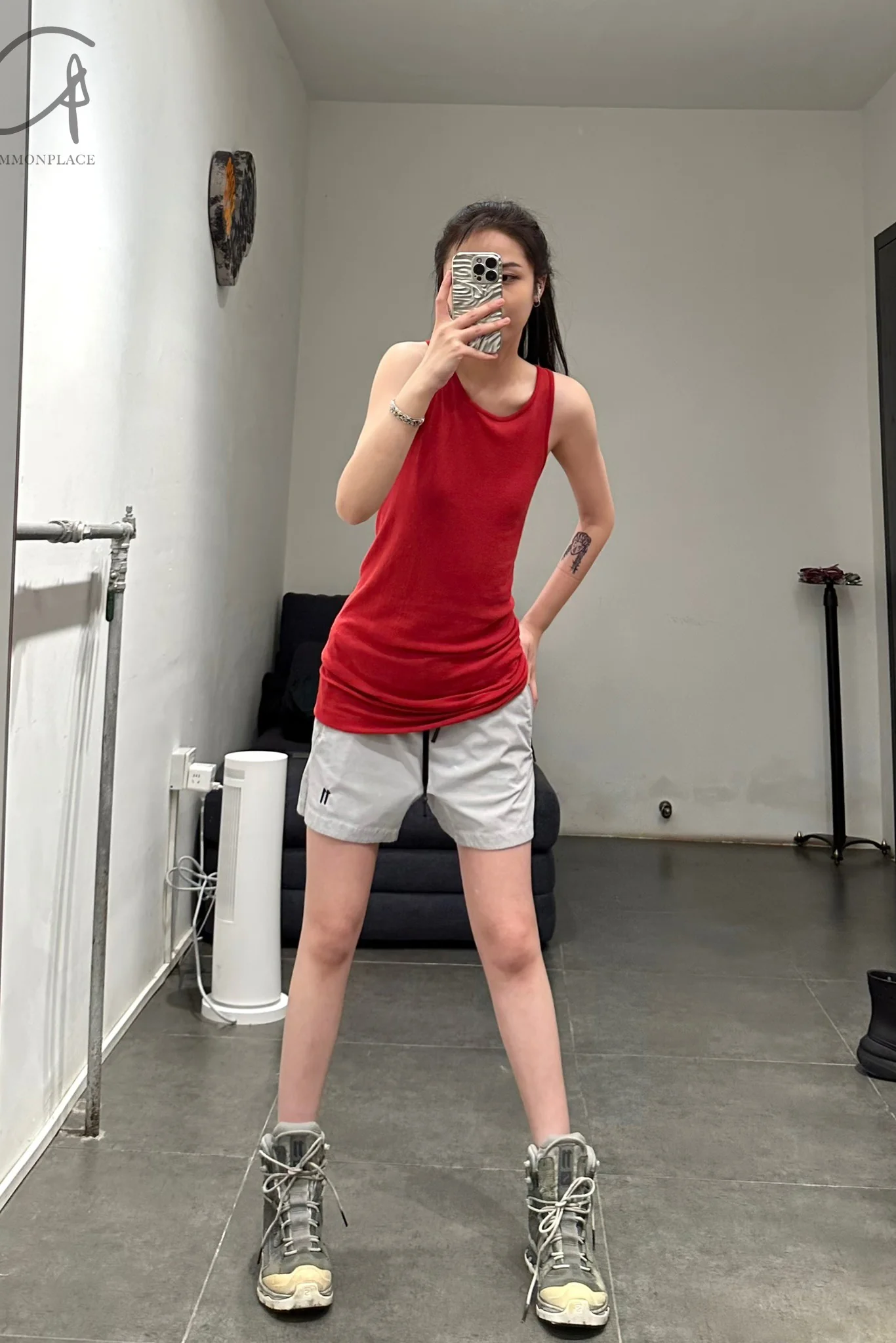BORIS BIDJAN SABERI Crossover design cotton vest WTANK1 F0401T - Image 5