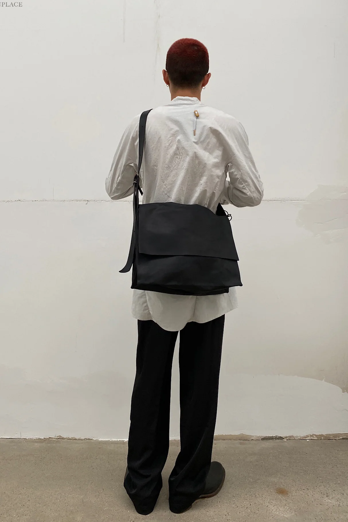 BORIS BIDJAN SABERI Diagonal Shirt SS22 SHIRT6 F1501M Light Grey - Image 20