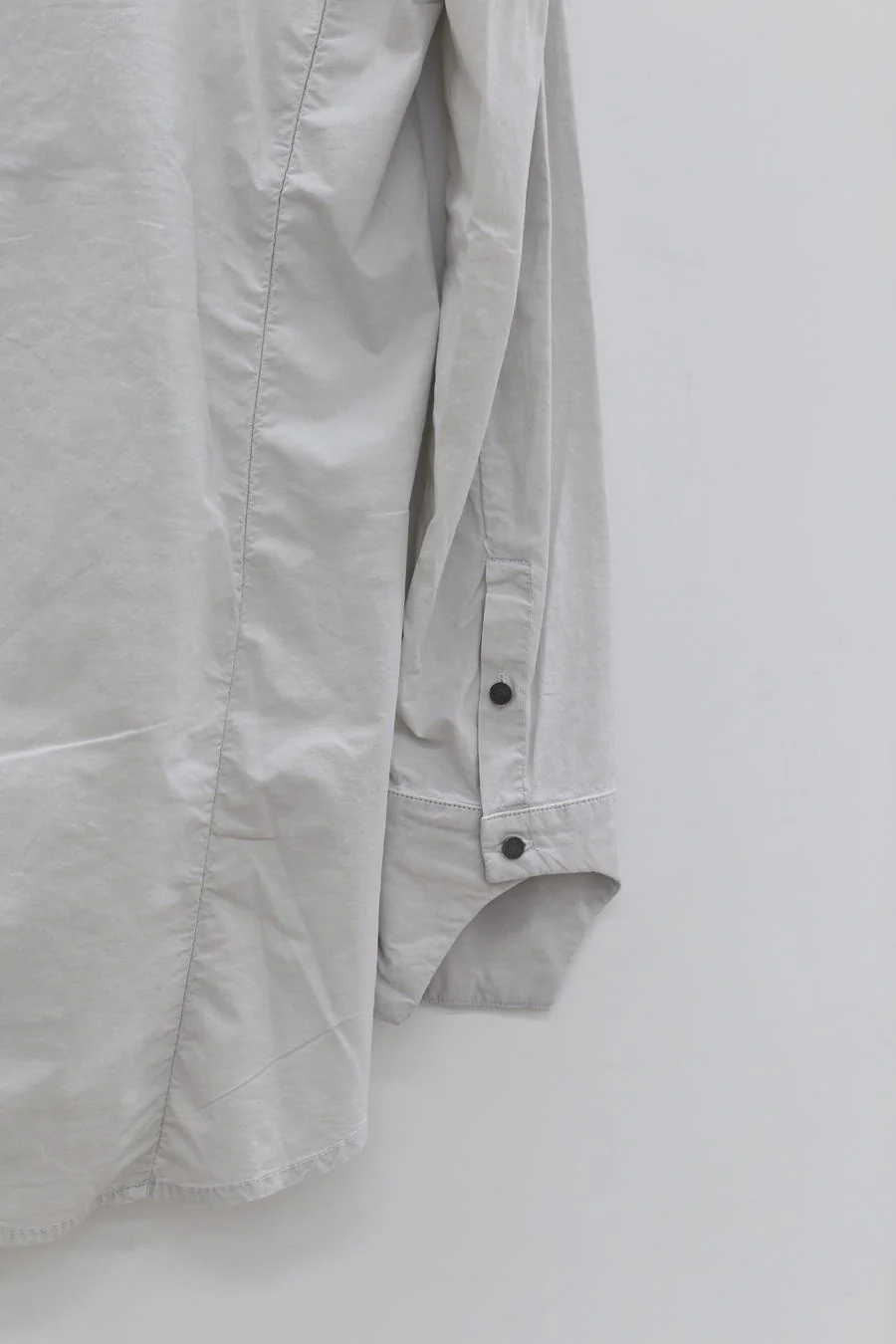 BORIS BIDJAN SABERI Diagonal Shirt SS22 SHIRT6 F1501M Light Grey - Image 6