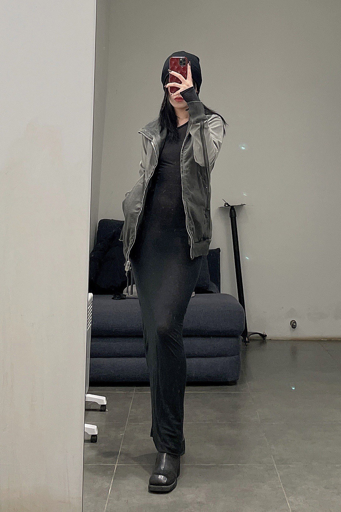 Boris Bidjan Saberi WDRESS2 Series Long Dress Series WDRESS2 FTT00001-HEI Black - Image 15