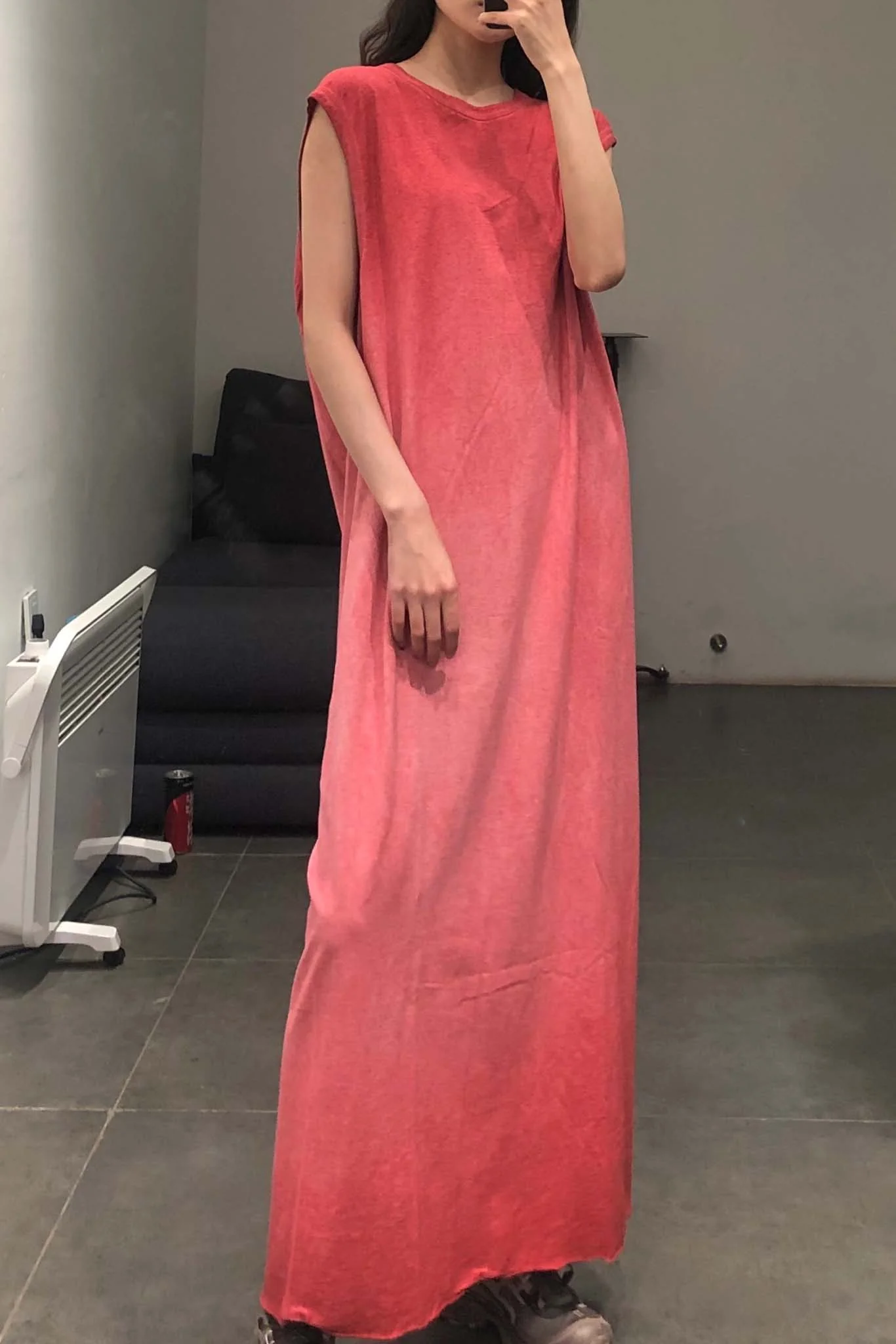 BORIS BIDJAN SABERI Dyed Gradient Sleeveless Maxi Dress WDRESS4 F035 - Image 4