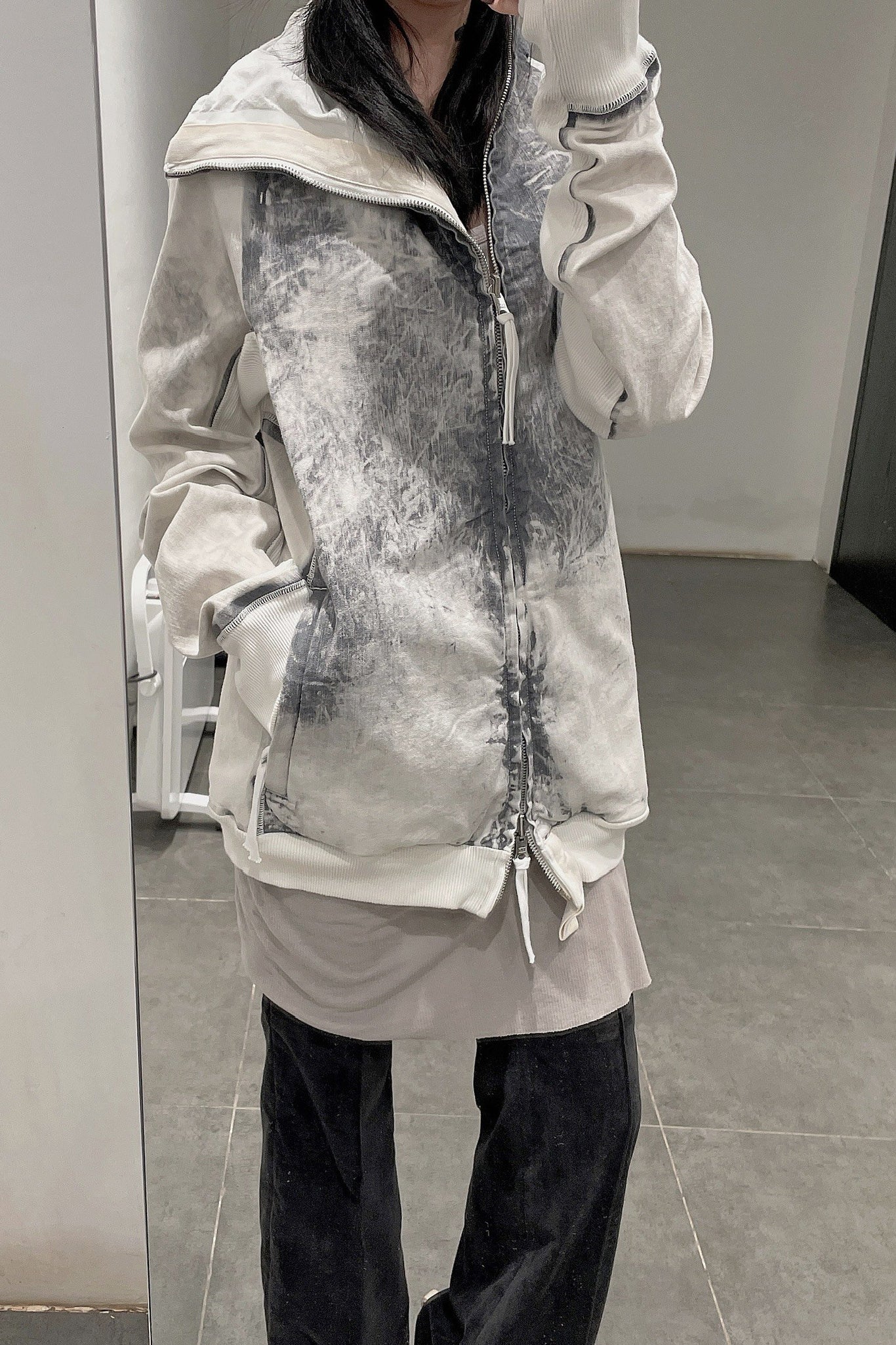 BORIS BIDJAN SABERI Dyed Jacket HYBRID ZIPPER2.1 FKUJ0001+FTO00002 - Image 14