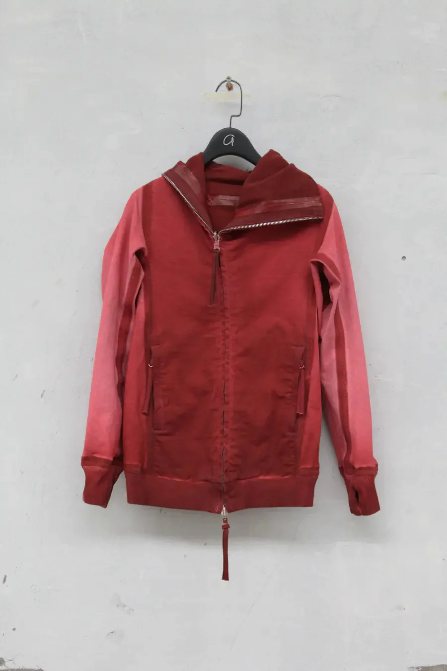 BORIS BIDJAN SABERI Dyed structure stitching double-sided hooded jacket WZIPPER2 FTO00002 - Image 4