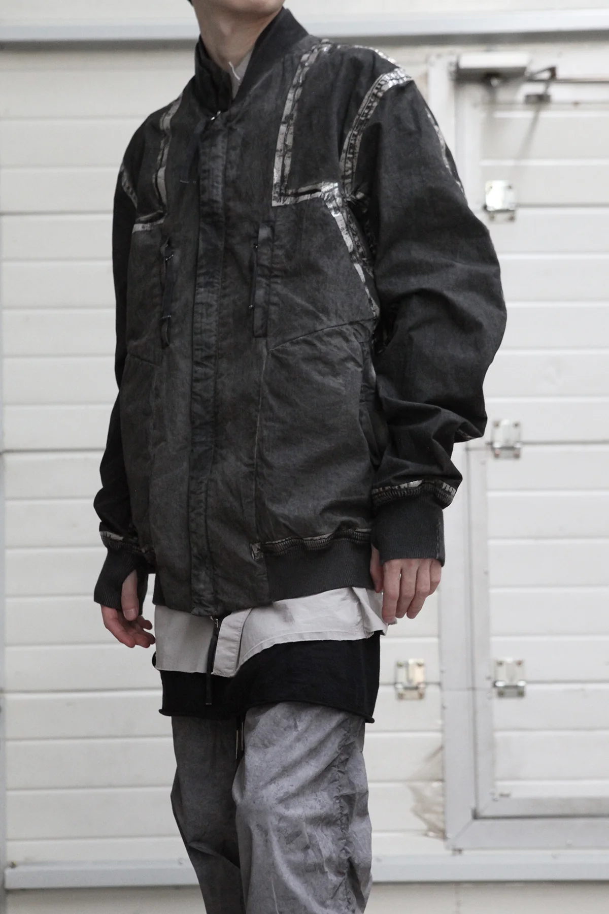BORIS BIDJAN SABERI Dyed structure stitching reversible jacket J3 FLC10001 PBBS37 - Image 2