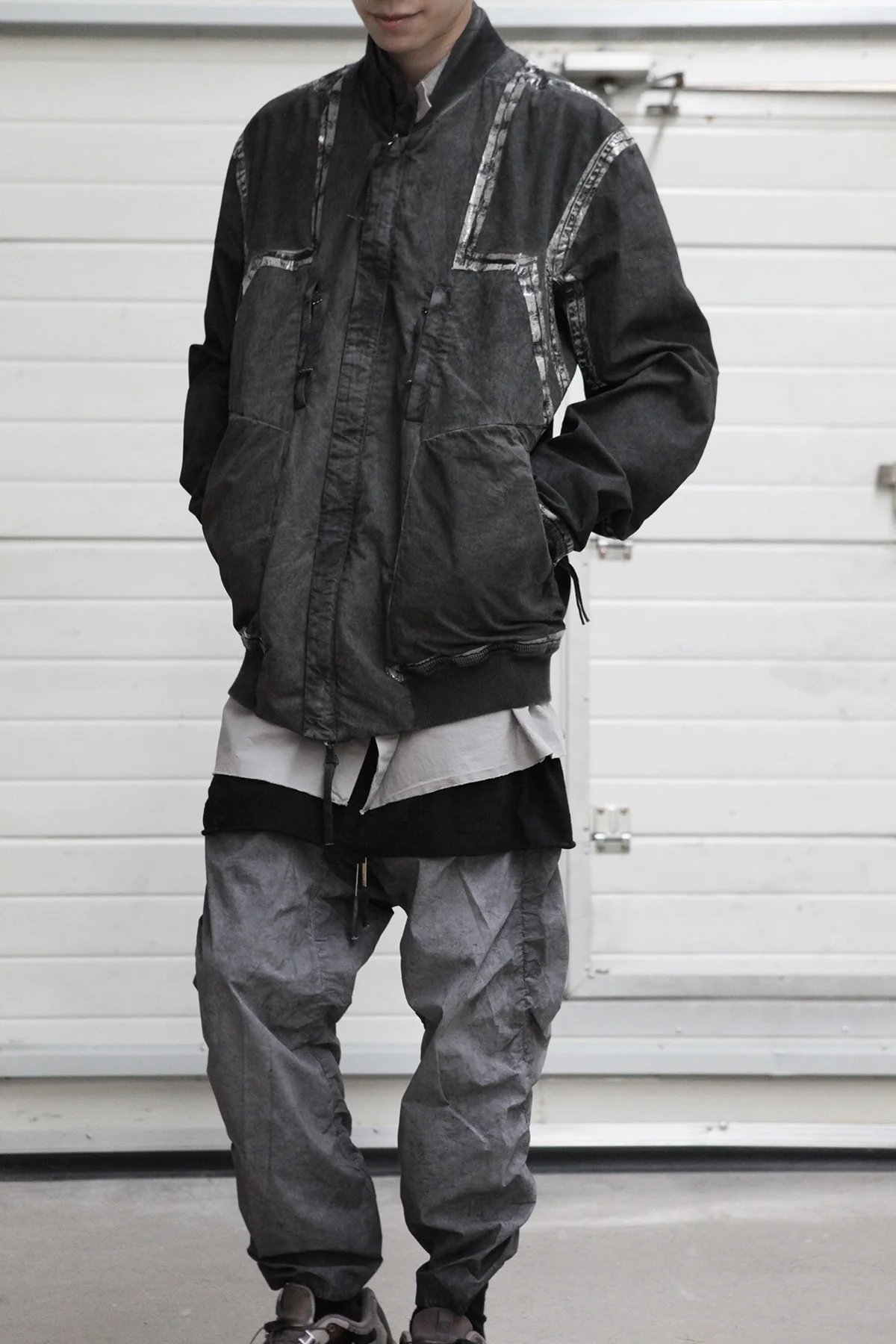 BORIS BIDJAN SABERI Dyed structure stitching reversible jacket J3 FLC10001 PBBS37 - Image 9