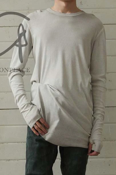 BORIS BIDJAN SABERI FTJ00001 Hand dyed T white LS1