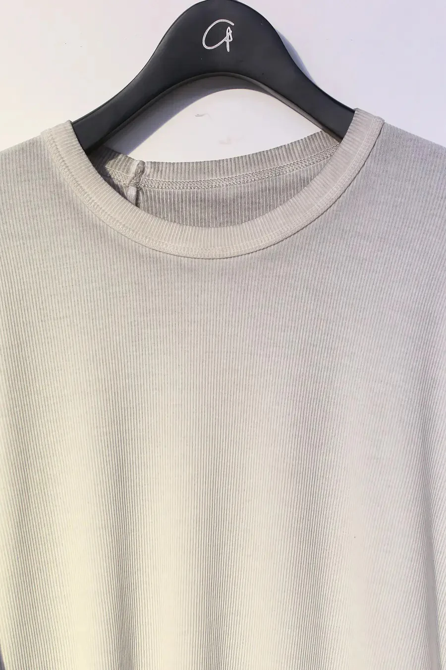 BORIS BIDJAN SABERI FTJ00001 Hand dyed T white LS1 - Image 8