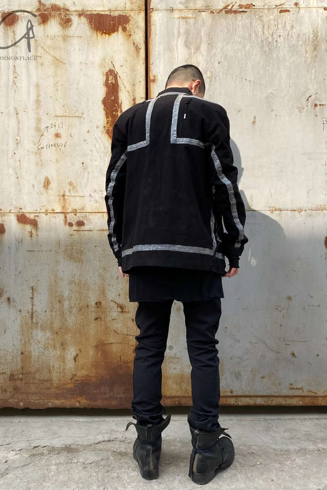 BORIS BIDJAN SABERI Hand dyed machete trousers AW22 P13.TF FIF10003 Black PBBS4 5 - Image 17