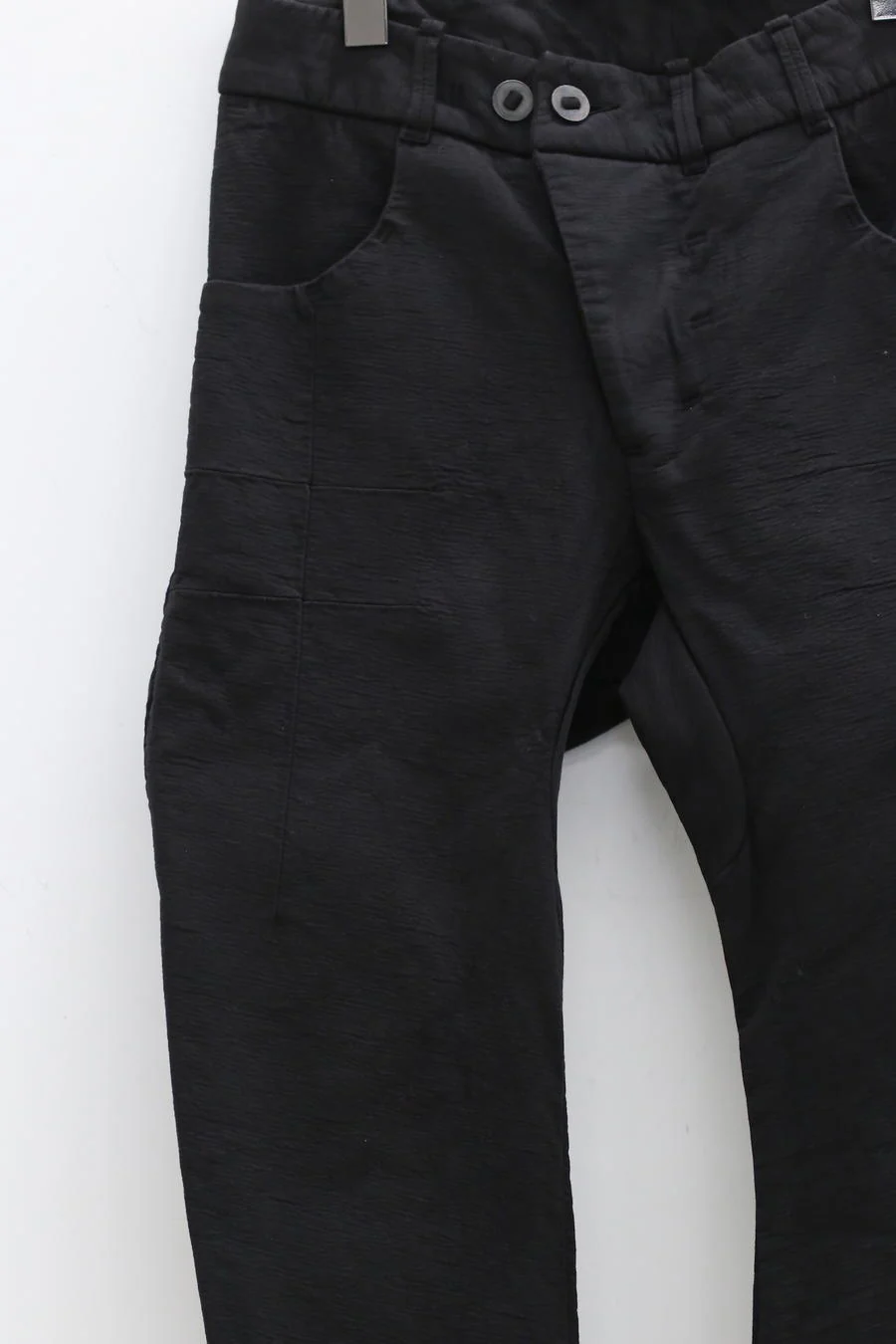 BORIS BIDJAN SABERI Hand dyed machete trousers AW22 P13.TF FIF10003 Black PBBS4 5 - Image 6
