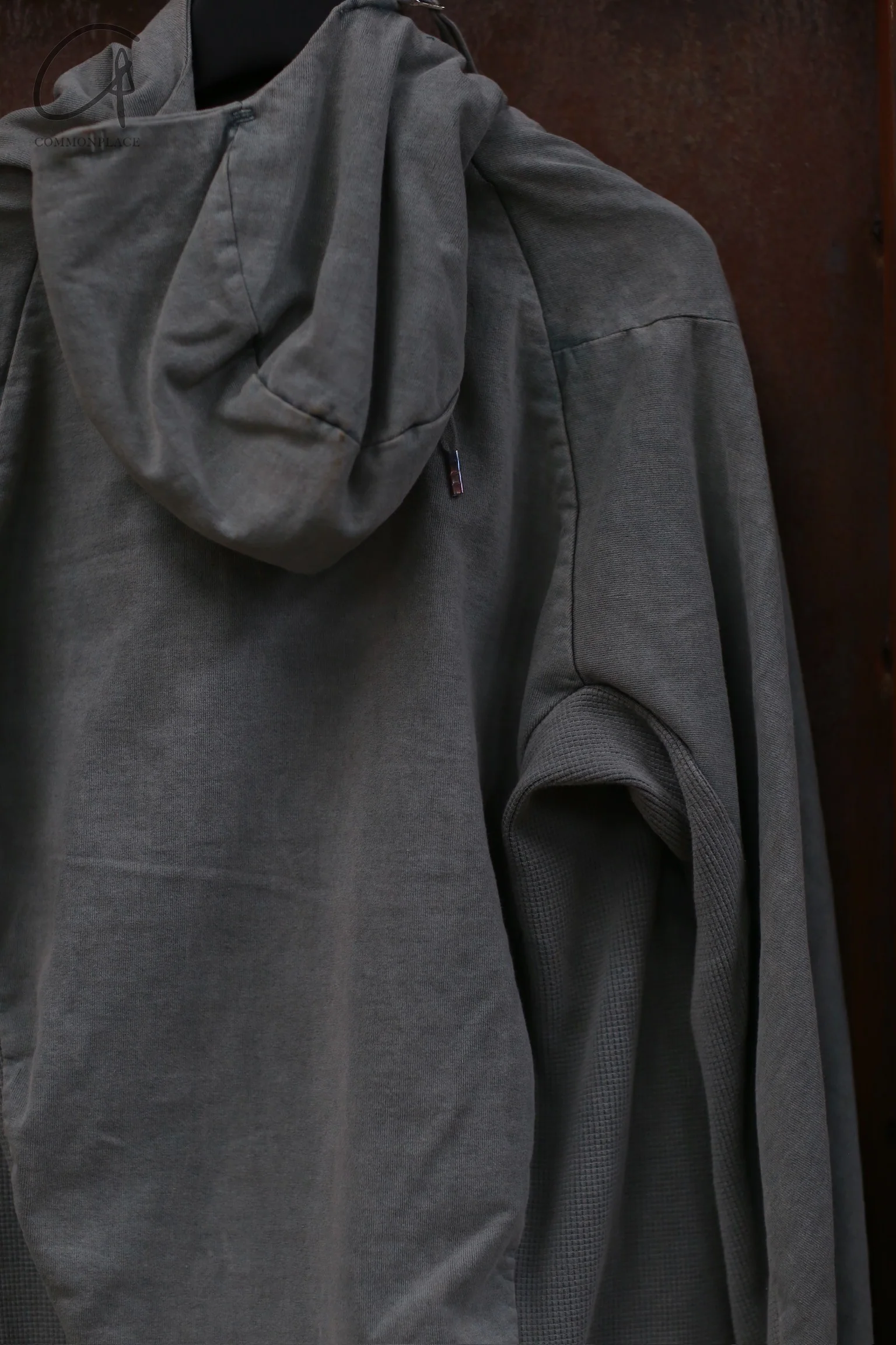 Boris Bidjan Saberi Hooded Diagonal Zipper Jacket ZIPPER2 TO00002+F0406C-HZ Seaweed - Image 8