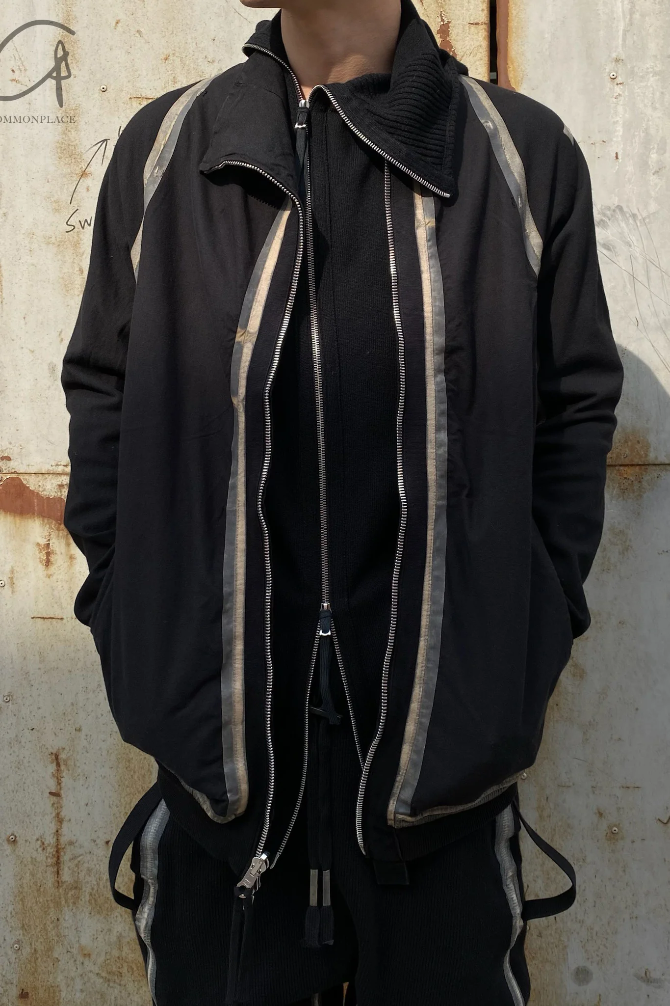Boris Bidjan Saberi Double-sided multi-wear jacket Handmade ZIPPER1.1-HEI Black HYBRID ZIPPER1.1 ST FKU10001+FTO00002 - Image 19
