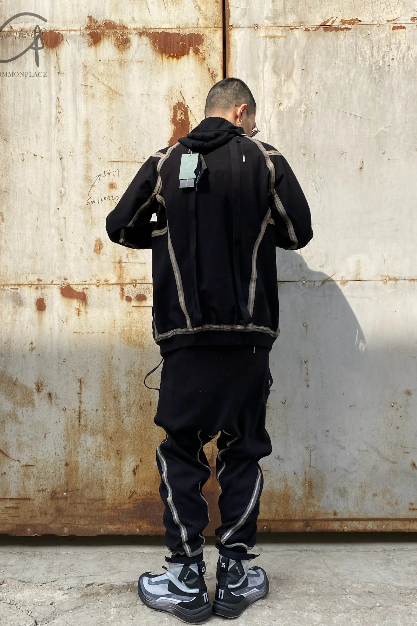 Boris Bidjan Saberi Double-sided multi-wear jacket Handmade ZIPPER1.1-HEI Black HYBRID ZIPPER1.1 ST FKU10001+FTO00002 - Image 30
