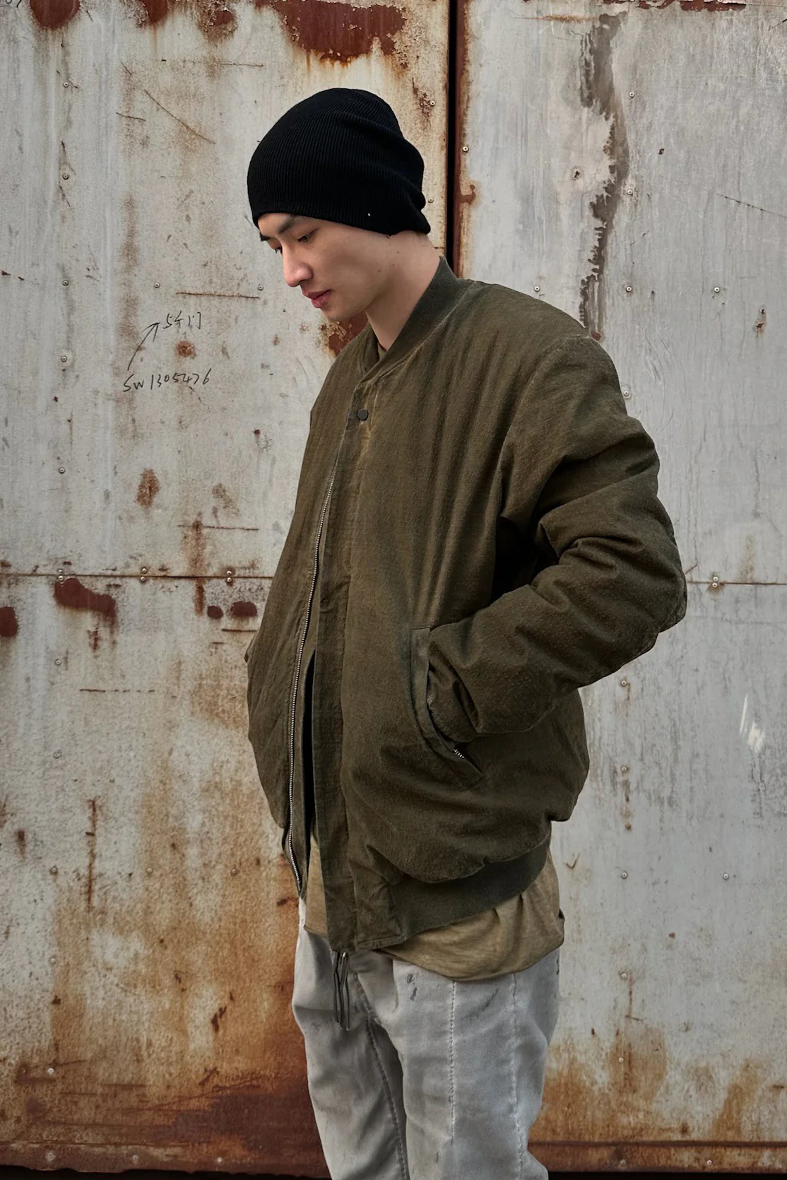 BORIS BIDJAN SABERI jacket AW23 J33.2 FSA10001 oak color - Image 9