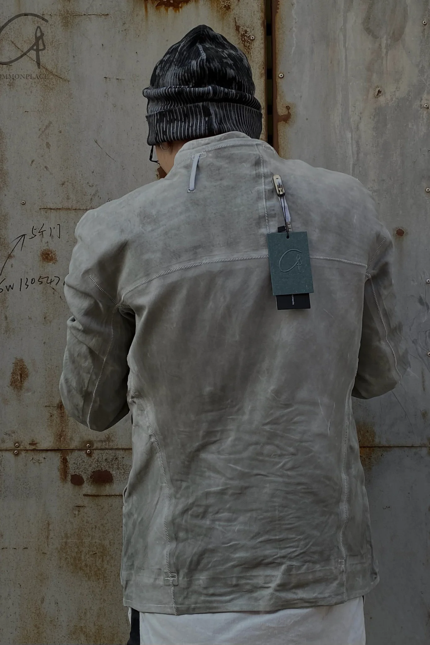 BORIS BIDJAN SABERI Kangaroo Skin -gray jacket J1.1 ST FMM20053 - Image 19