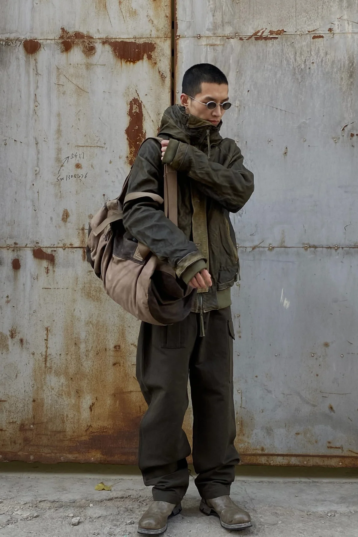 BORIS BIDJAN SABERI Kangaroo Skin -hooded jacket AW22 J10 FMM20006 - Image 20