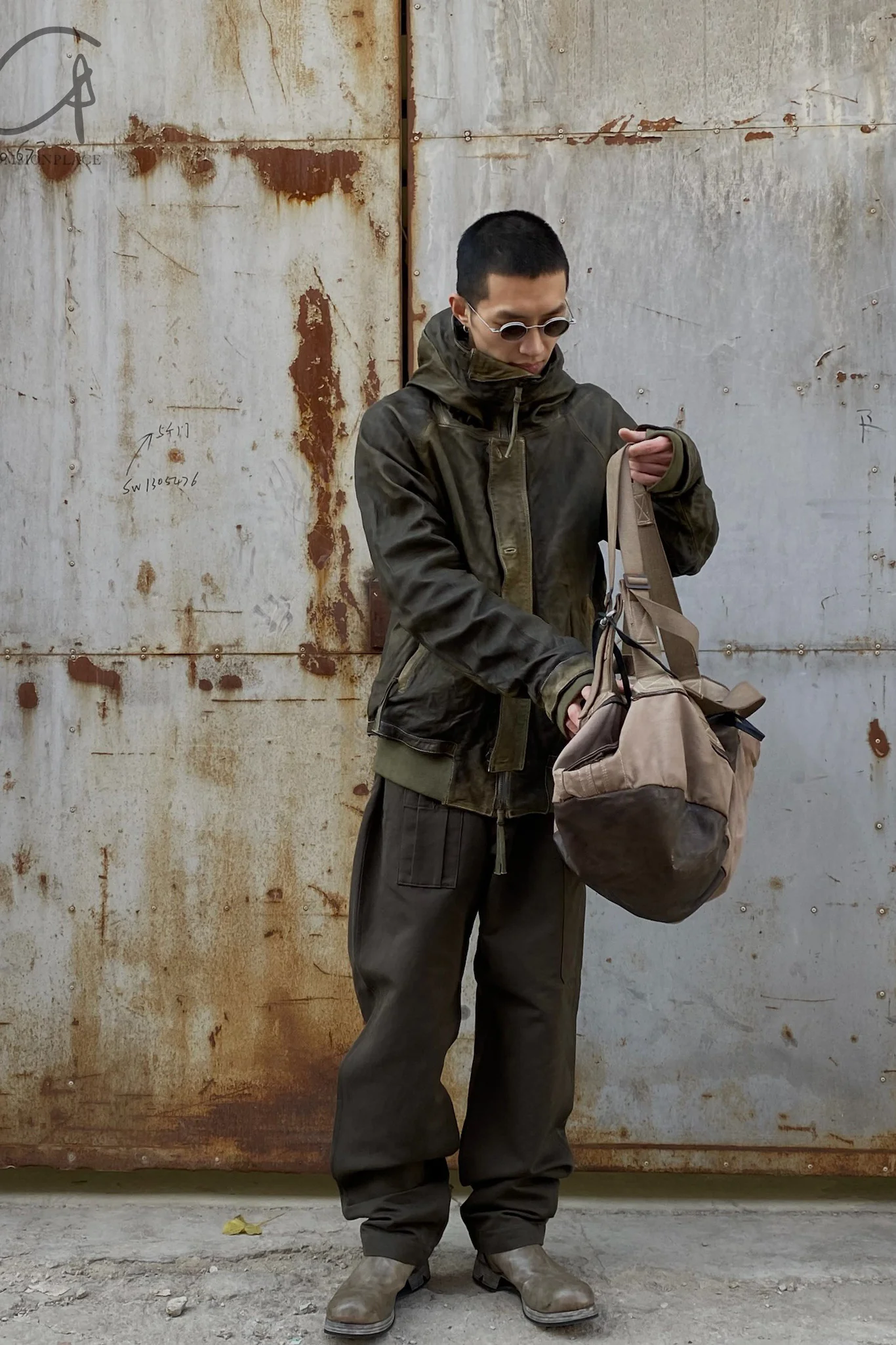 BORIS BIDJAN SABERI Kangaroo Skin -hooded jacket AW22 J10 FMM20006 - Image 21