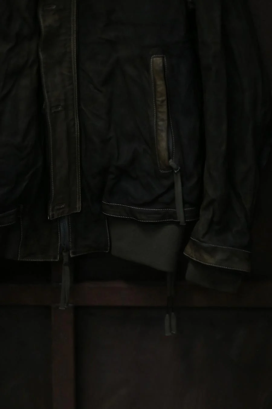 BORIS BIDJAN SABERI Kangaroo Skin -hooded jacket AW22 J10 FMM20006 - Image 8