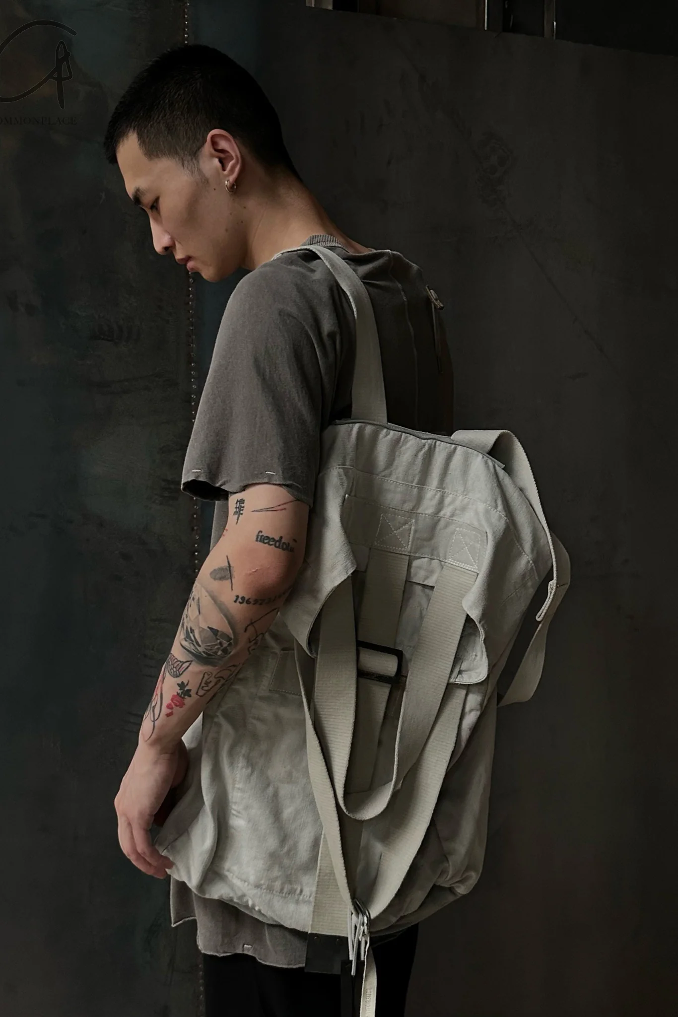 BORIS BIDJAN SABERI Light Grey Backpack TOTE BAG1 F1944+FMM20001 - Image 11
