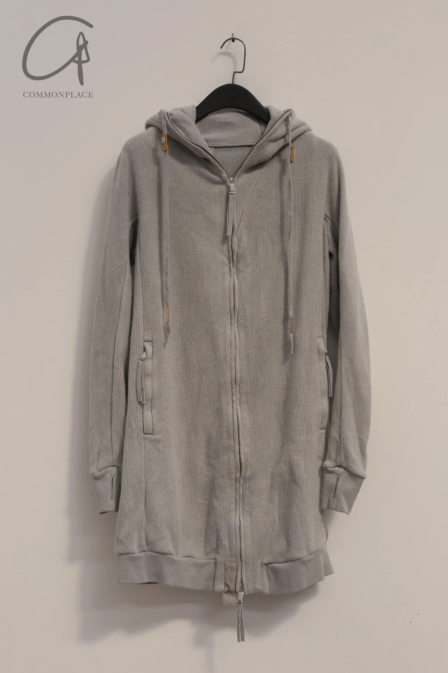 BORIS BIDJAN SABERI hooded jacket ZIPPER3.1 F099 PBBS30 off-white pure cotton - Image 12