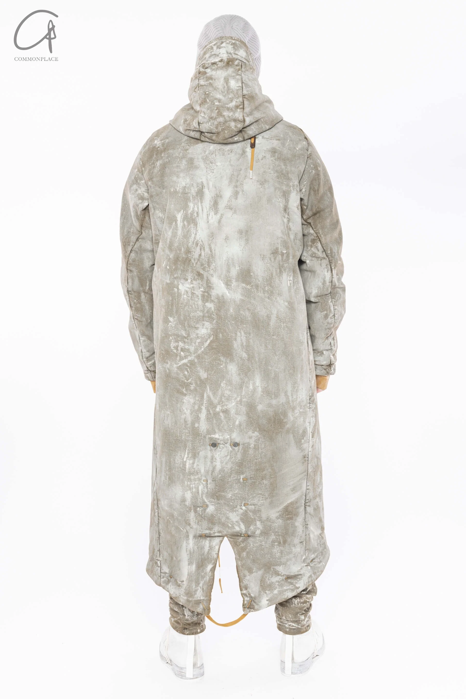 BORIS BIDJAN SABERI Light Gum Dyed Mid-Long Hooded Jacke AtW21 PARKA FISHTAIL1 FKU10001 - Image 17