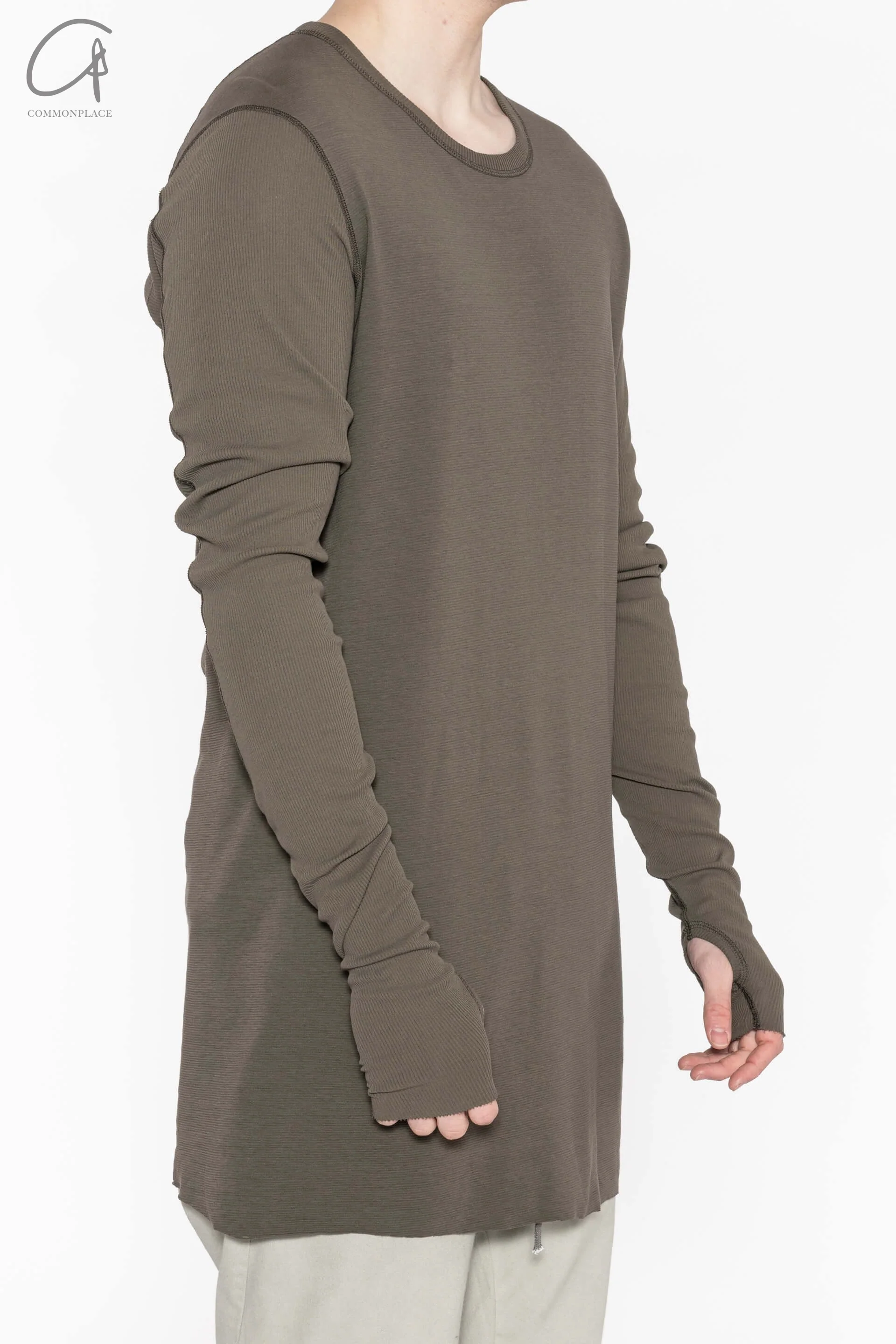 BORIS BIDJAN SABERI Long Sleeve T-Shirt AW22 LS1.2 RF FTN00001+FTJ00001 Gray PBBS23 5 - Image 3