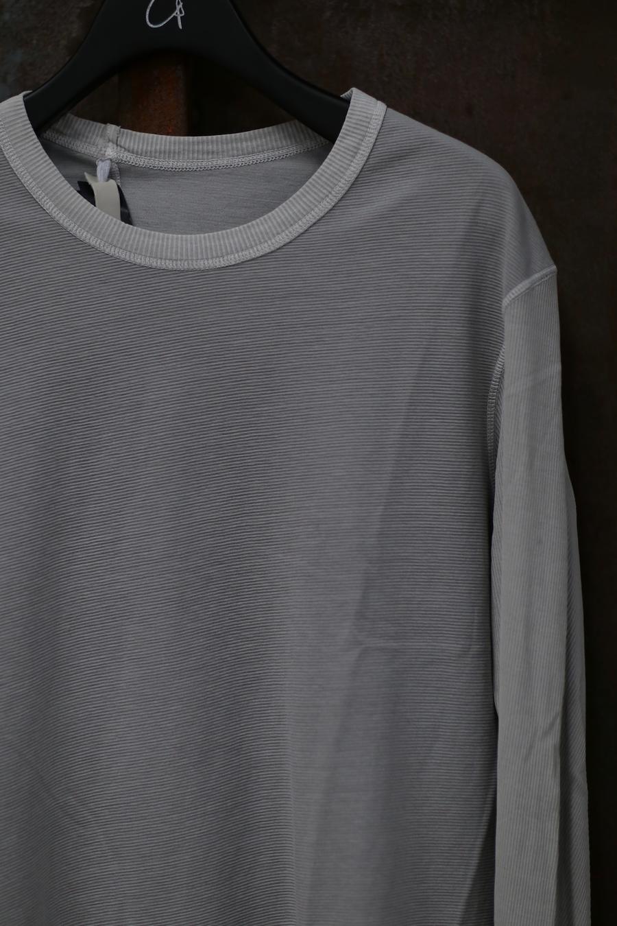 BORIS BIDJAN SABERI Long Sleeve T-Shirt AW22 LS1.2 RF FTN00001+FTJ00001 Light Gray PBBS23 4 - Image 5