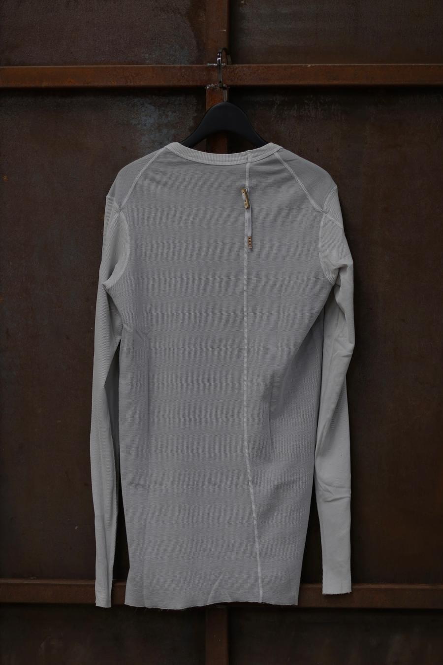 BORIS BIDJAN SABERI Long Sleeve T-Shirt AW22 LS1.2 RF FTN00001+FTJ00001 Light Gray PBBS23 4 - Image 7