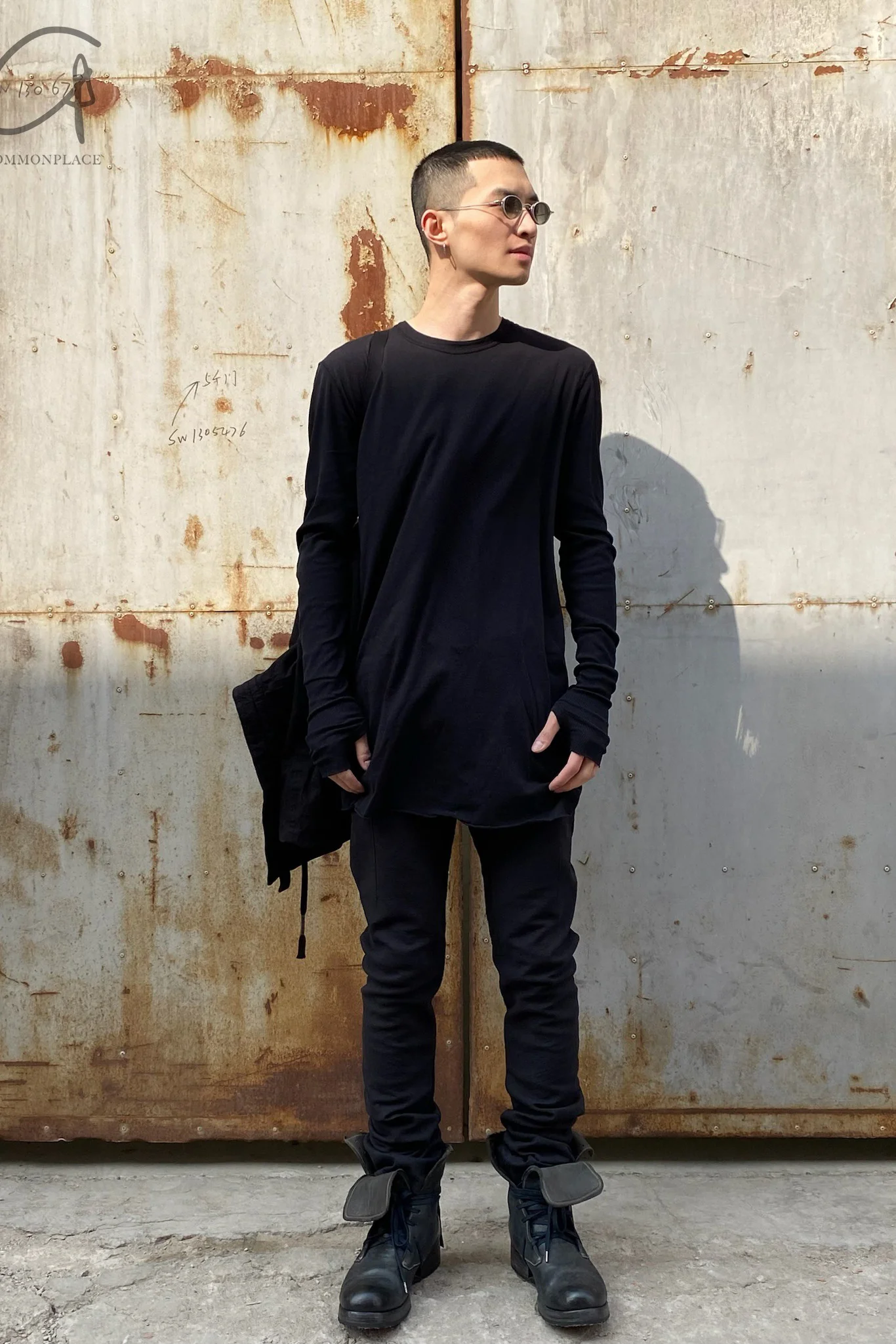 BORIS BIDJAN SABERI Long Sleeve T-Shirt LS1.2 RF F035+FTJ00001 Black PBBS23 1 - Image 14