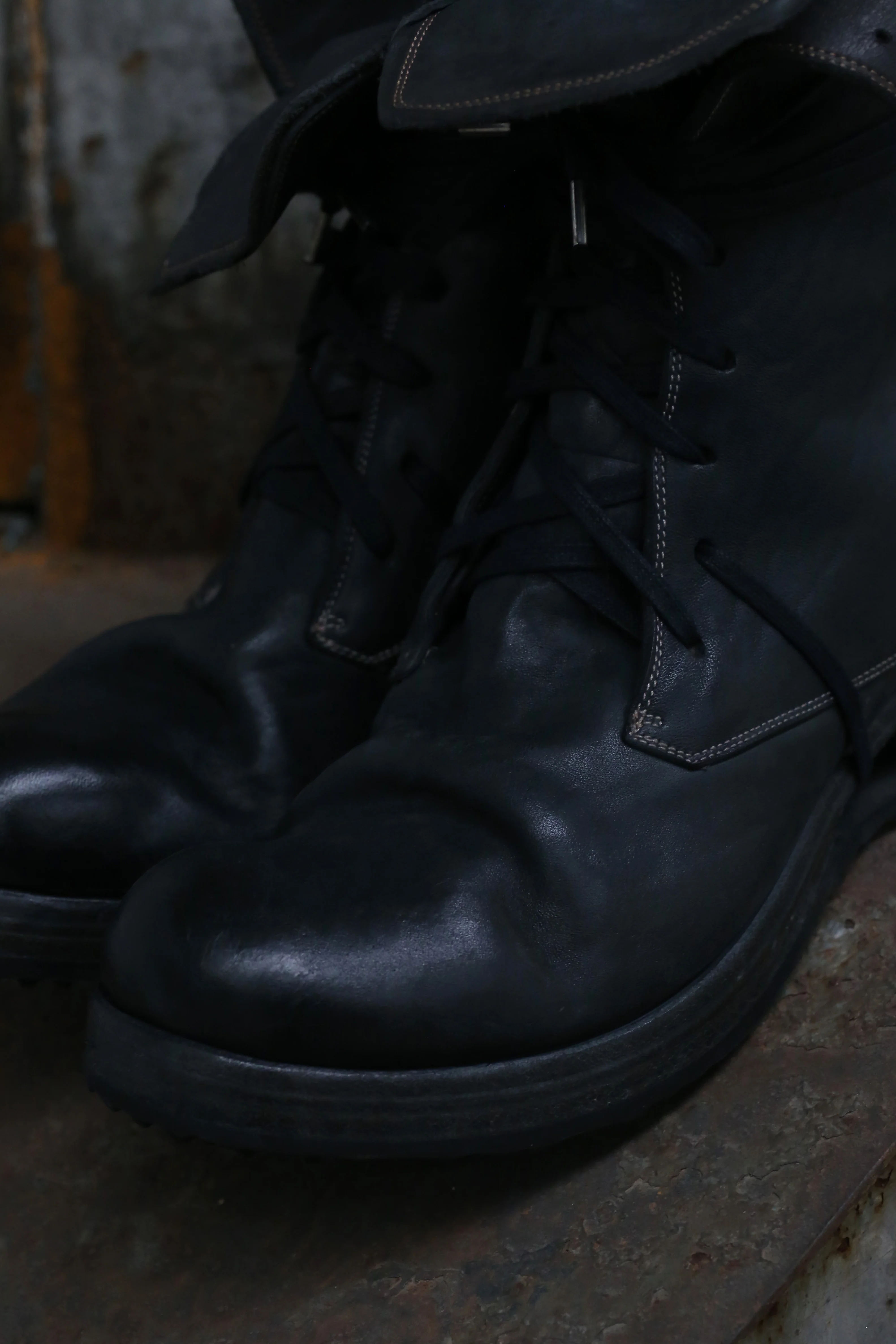 BORIS BIDJAN SABERI Mid-tube horse leather shoes BOOT2 VAR1 - Image 4