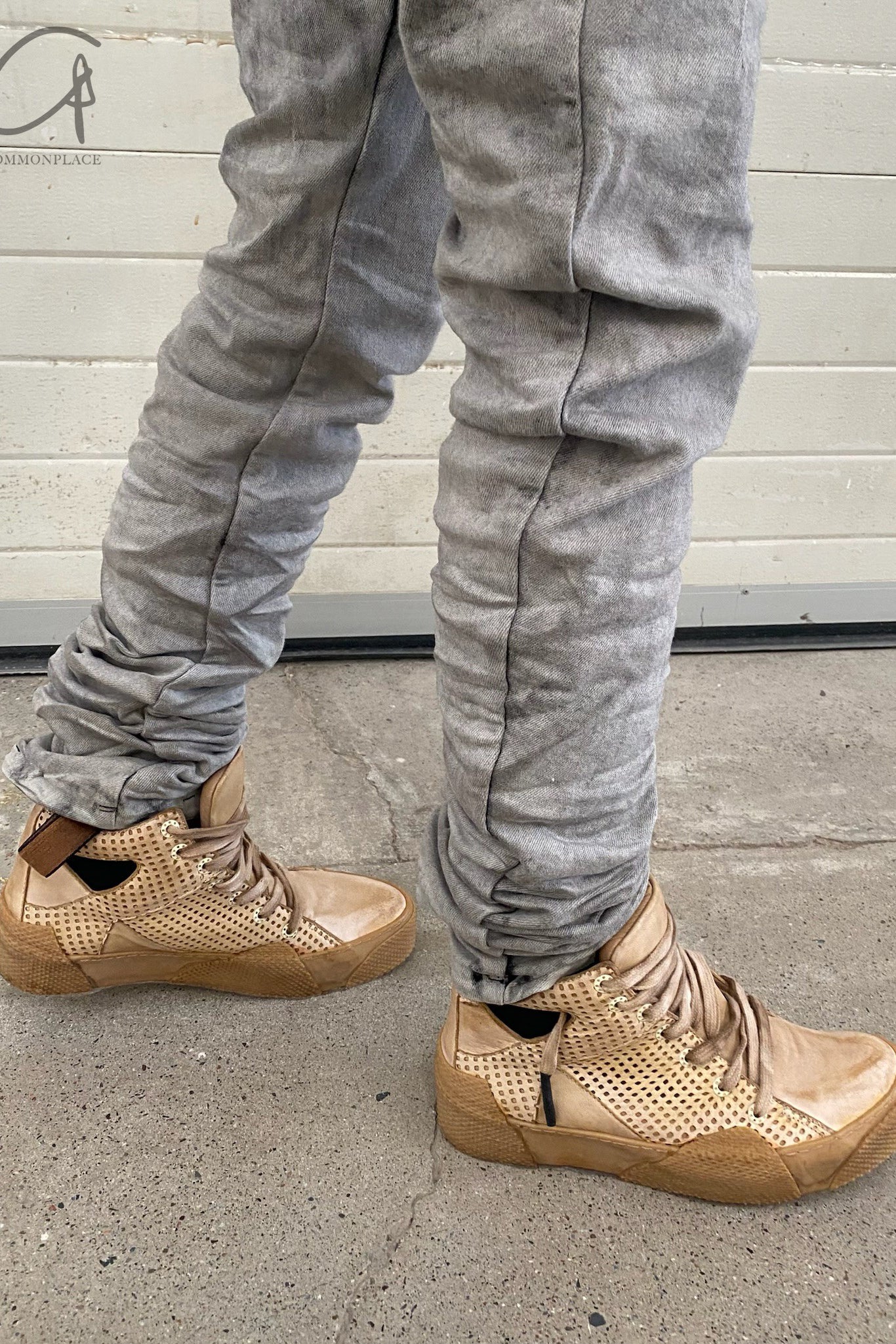 BORIS BIDJAN SABERI Naturally dyed mesh leather shoes BAMBA2-F283T+F283 - Image 10