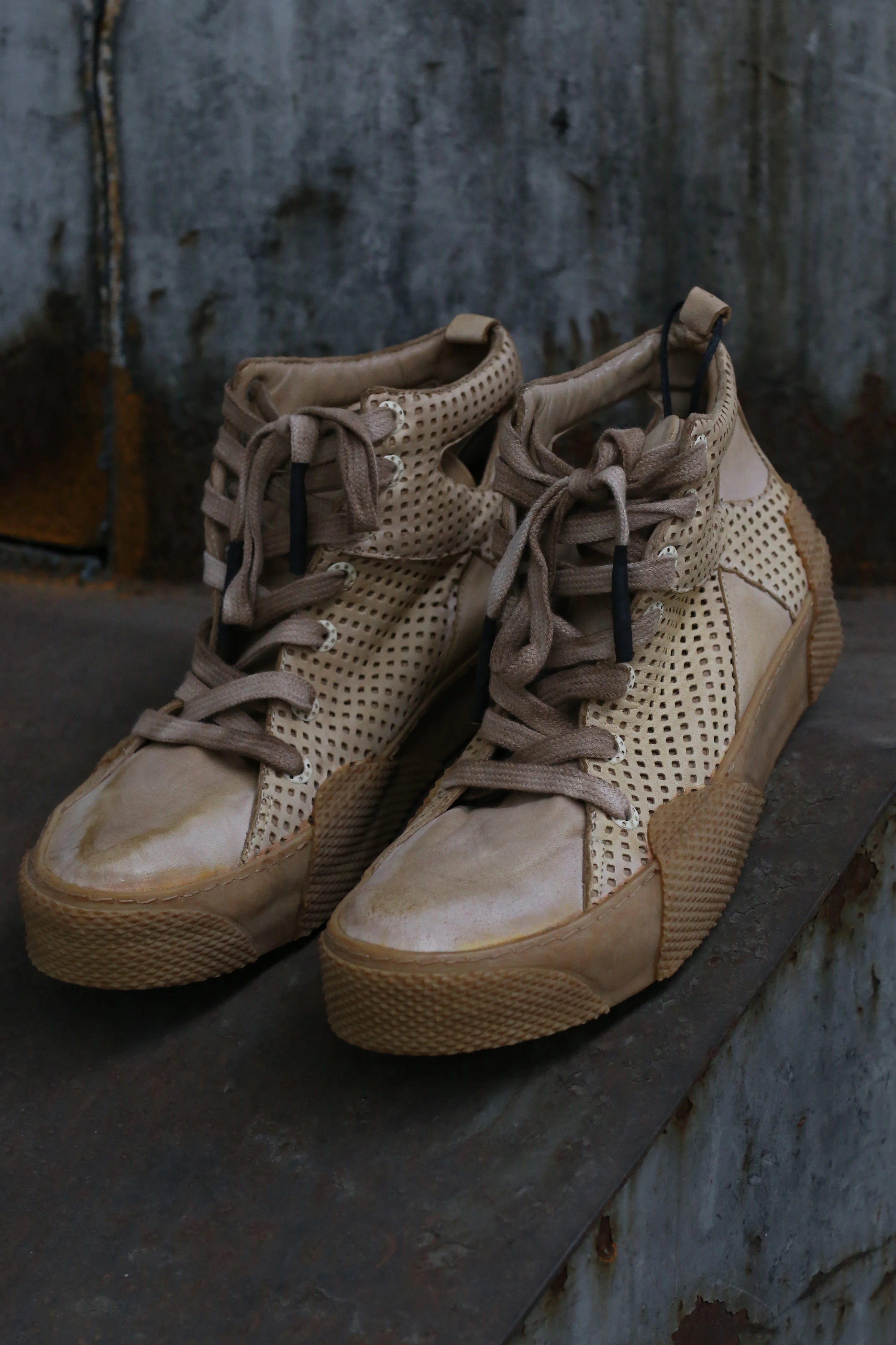 BORIS BIDJAN SABERI Naturally dyed mesh leather shoes BAMBA2-F283T+F283 - Image 2