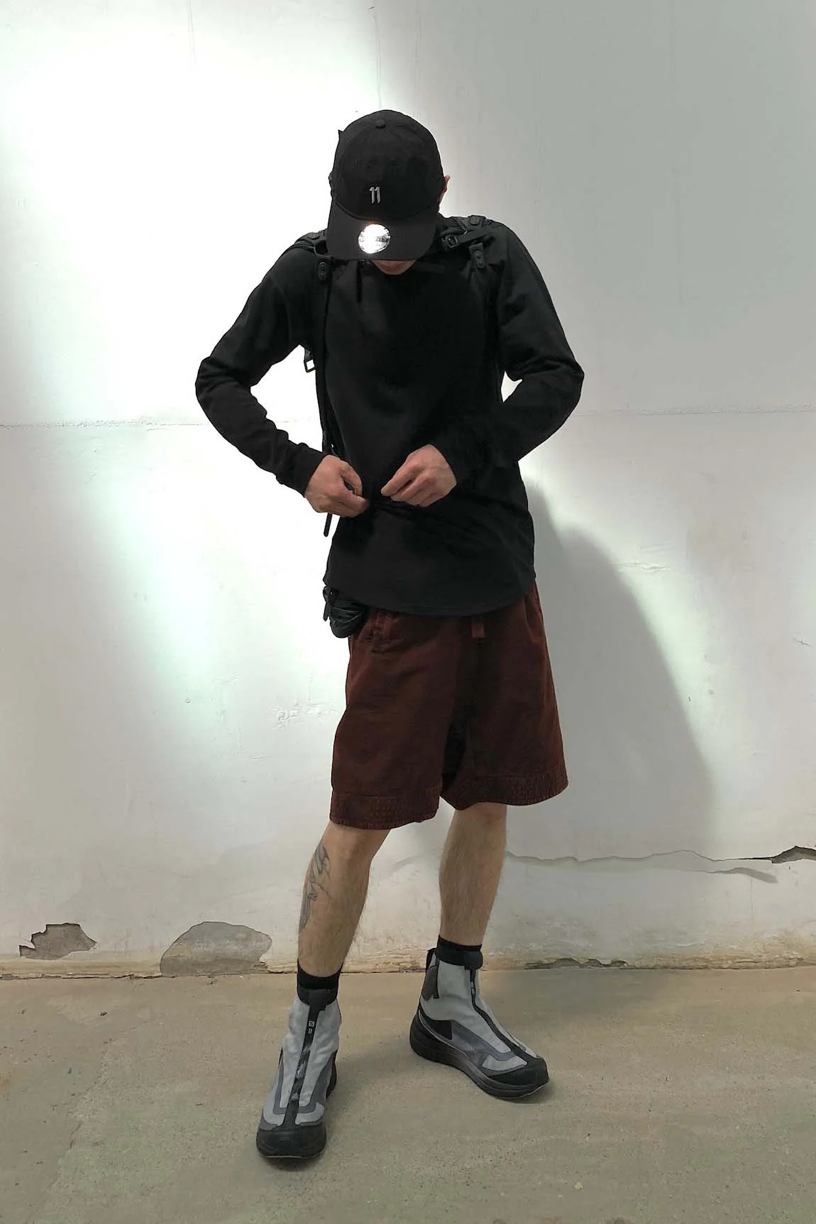 BORIS BIDJAN SABERI Plant-dyed drawstring shorts P21 F1506F-W - Image 23