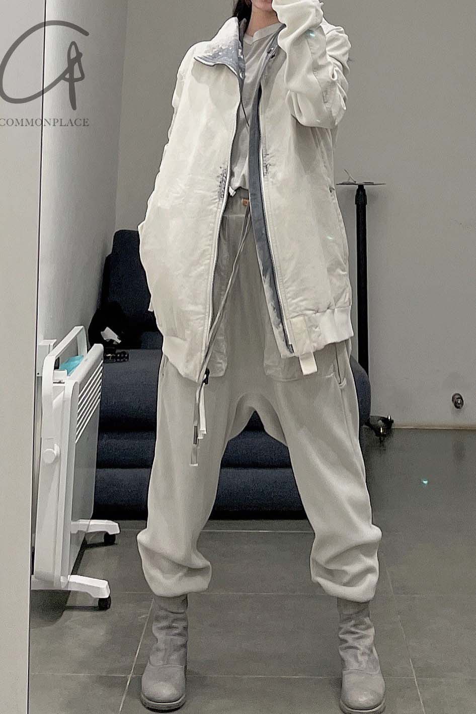 BORIS BIDJAN SABERI plant dyed pants P18.1 F0406C light gray - Image 18
