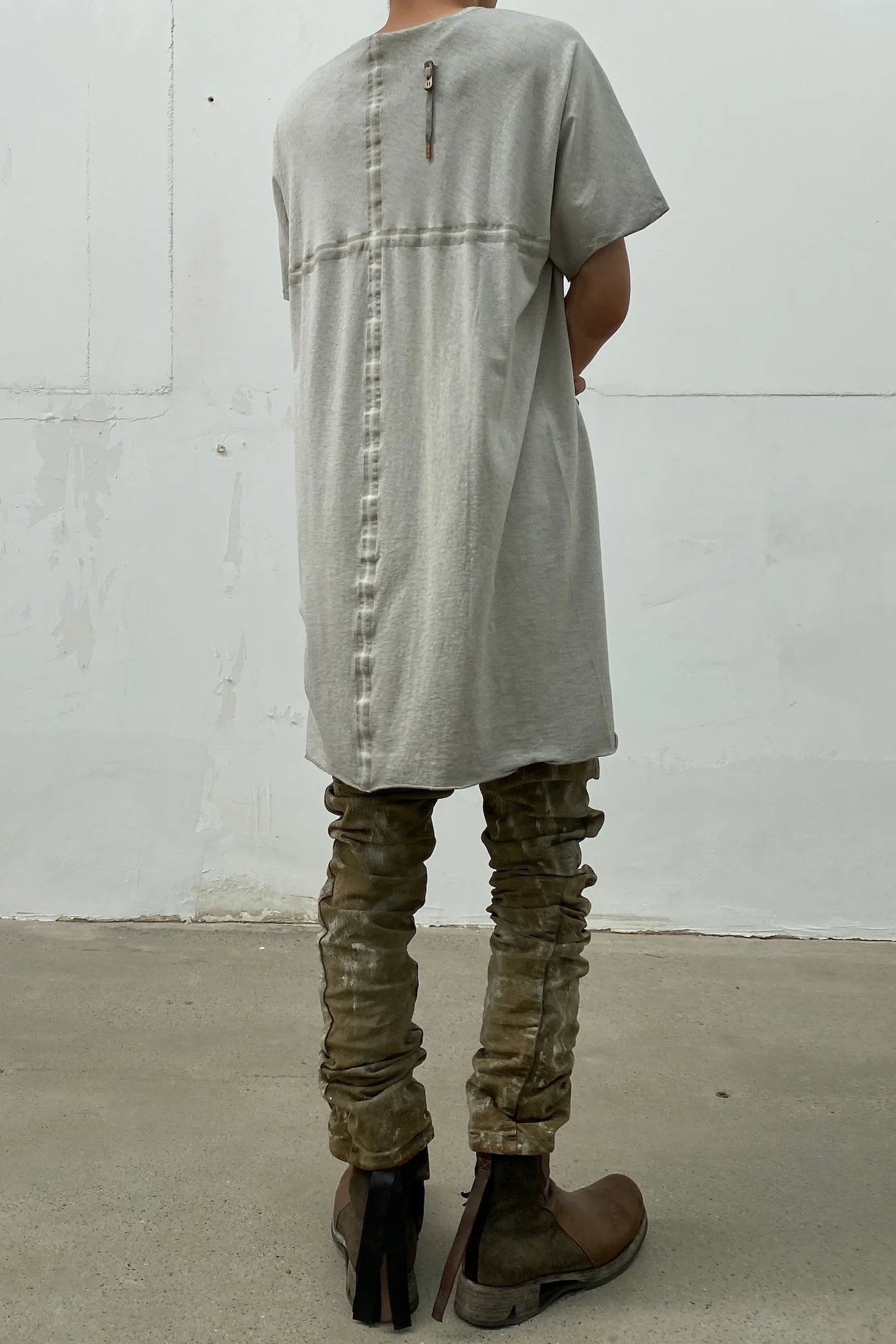 BORIS BIDJAN SABERI 胶染弯刀裤 P13 THGHT FIT FKU10001  3 - Image 18