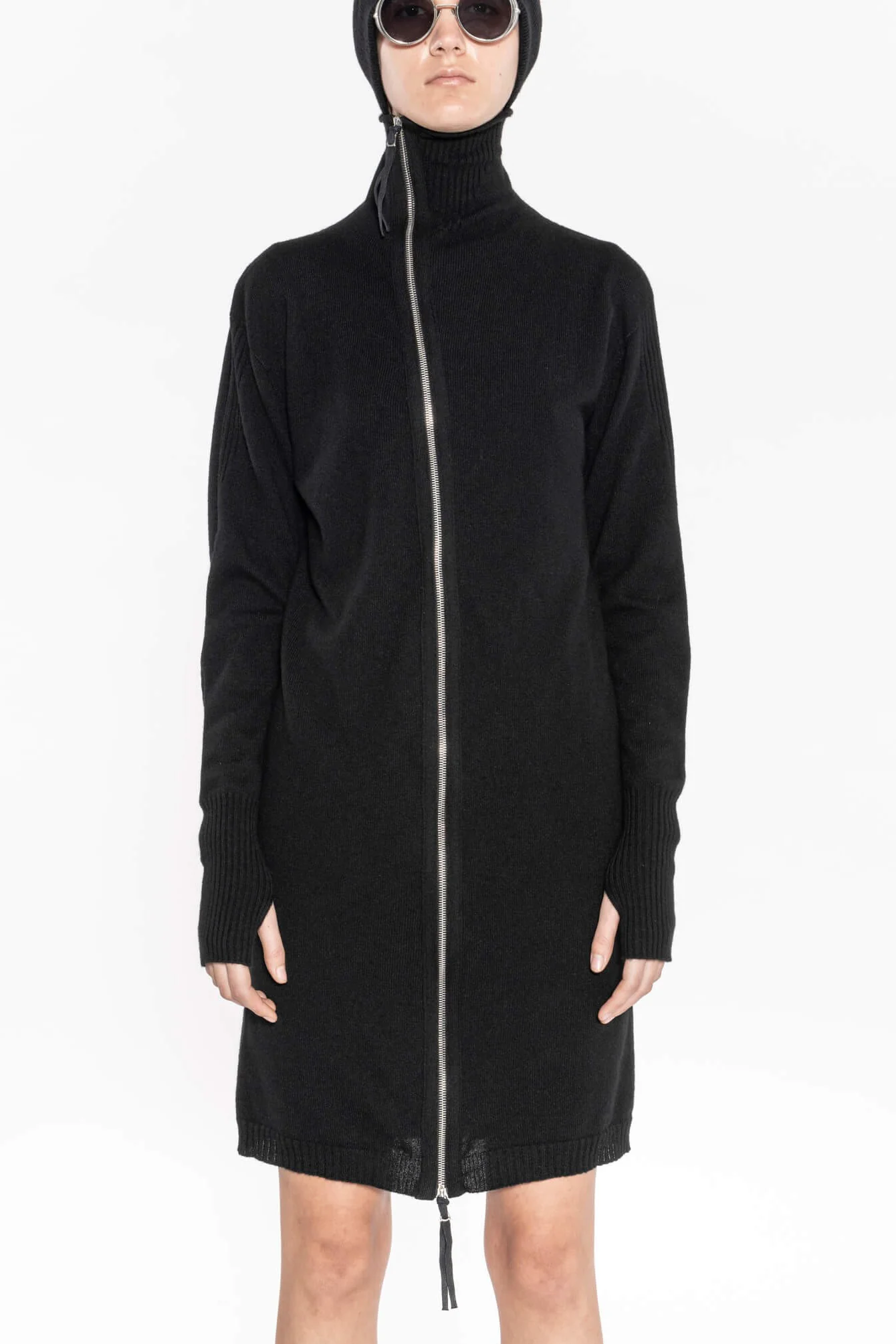 BORIS BIDJAN SABERI Seamless 3D Knit Cashry Jacket KN3 F356 Black