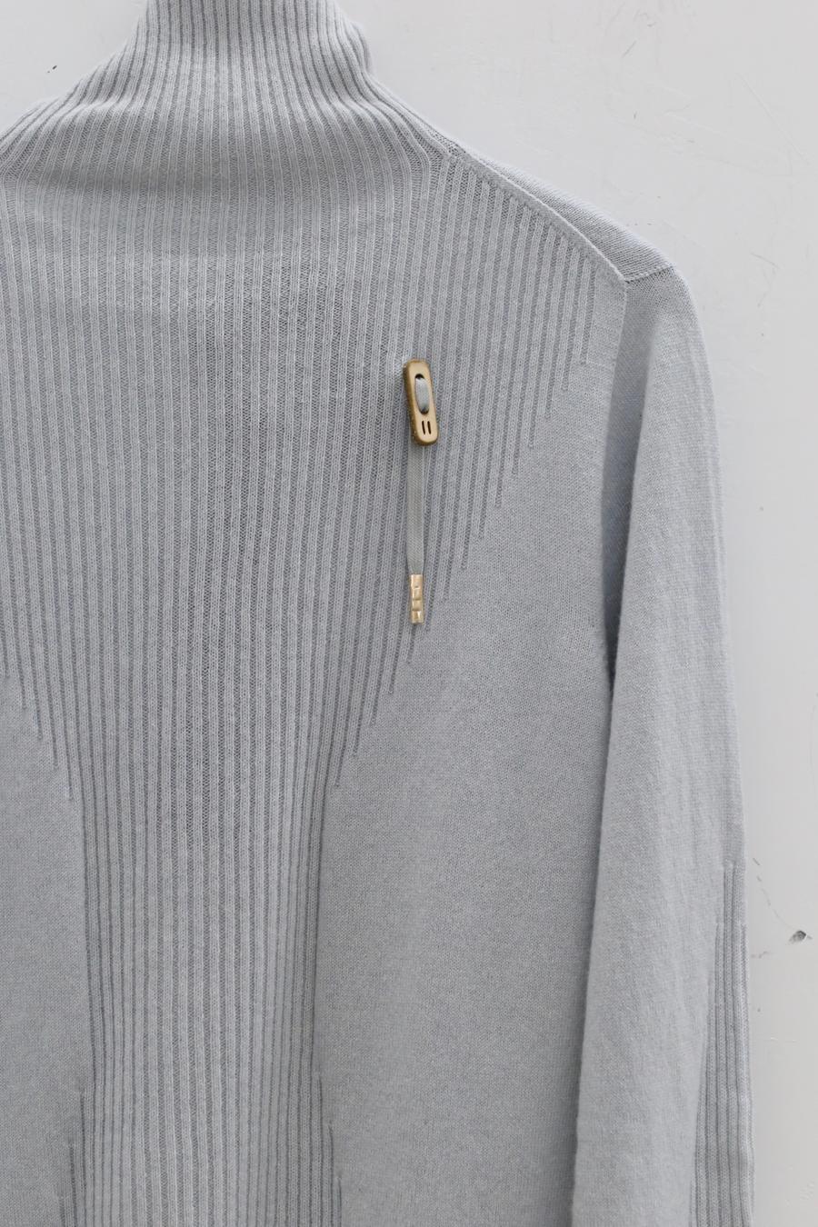BORIS BIDJAN SABERI Seamless 3D Knit Cashry Sweed Kn6 FZB30008 Light Gray - Image 3