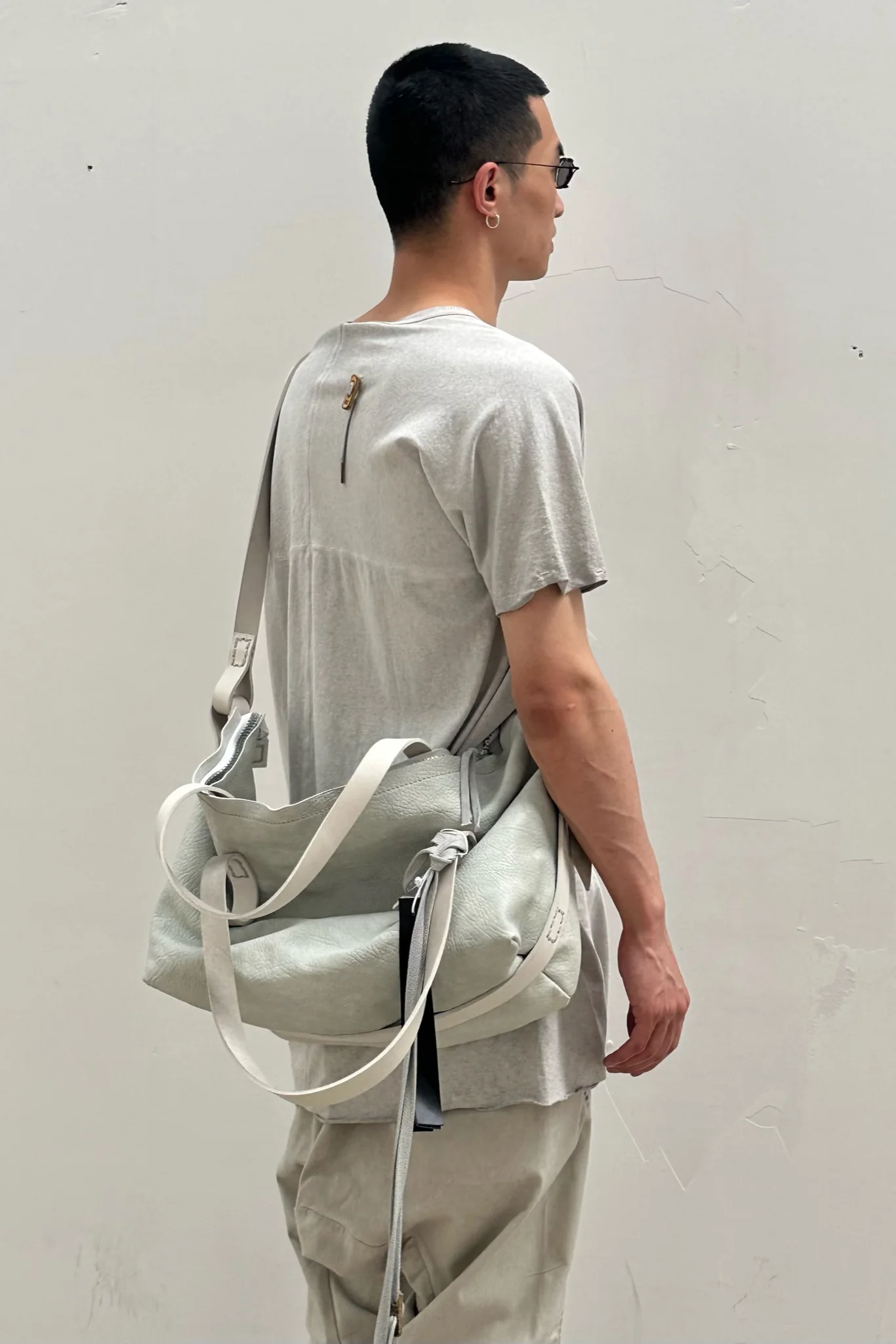 BORIS BIDJAN SABERI Short Sleeve T-Shirt TS ONE PIECE RF F035 Faded Light Gray 2 PBBS21 - Image 10